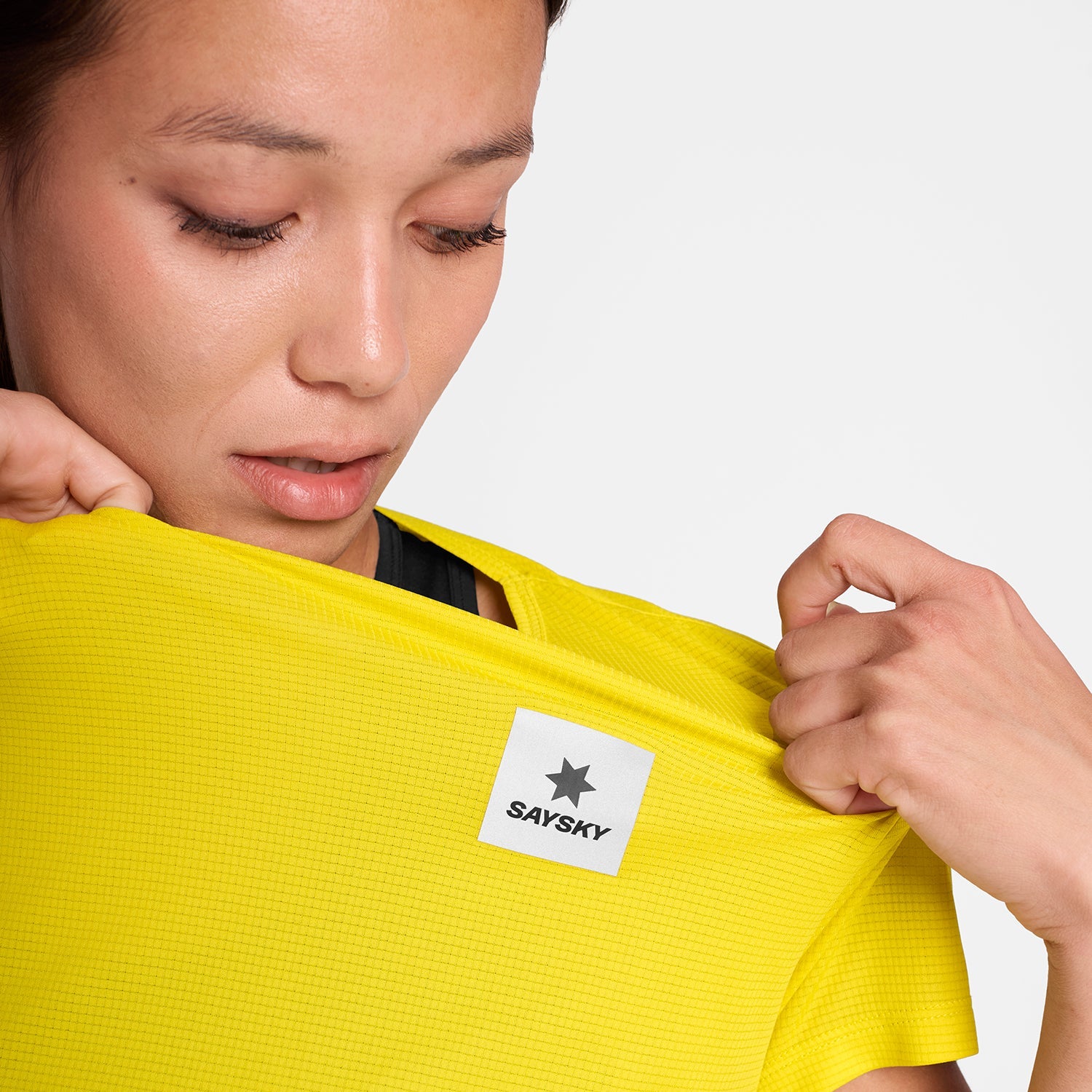 ランニングTシャツ OWRSS60c1052 W Reactive Flow T-shirt - Yellow Aop [レディーズ]