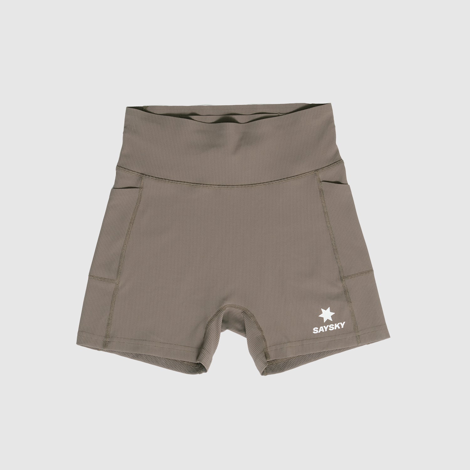 ランニングタイツ OWRST22c714 W Combat+ Rib Short Tights 4inch - Taupe [レディーズ]
