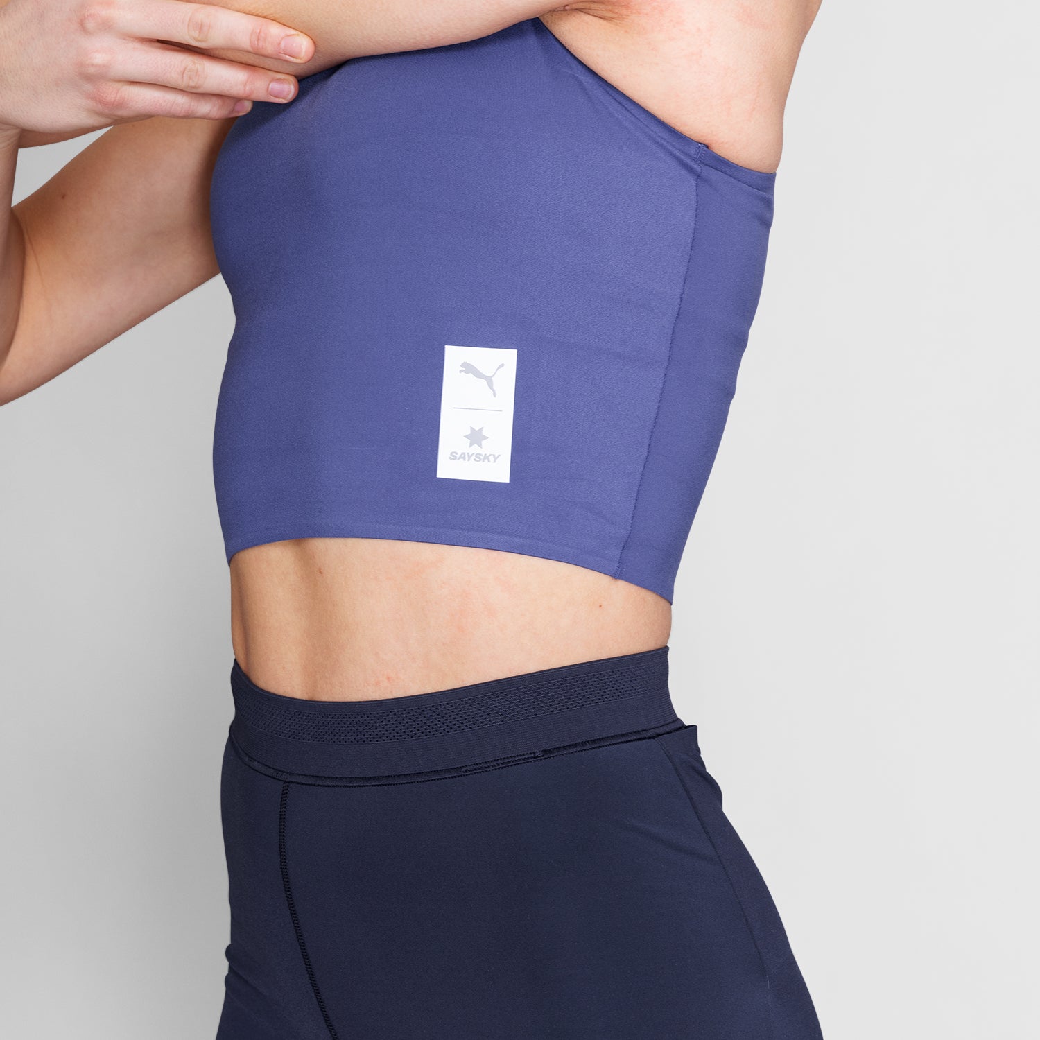 クロップトップ P52683946 W Puma X SAYSKY Run Crop - Blue Crystal [レディーズ]