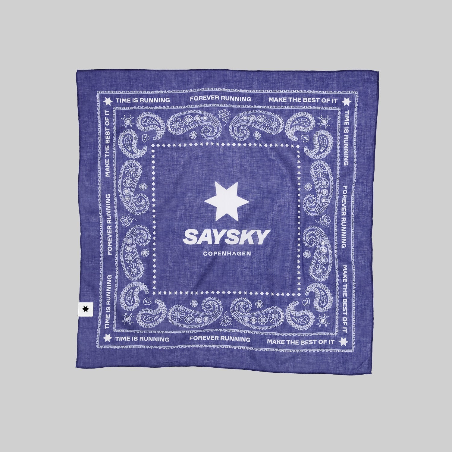 スカーフ MUASC02c207 Paisley Scarf - Blue [ユニセックス]