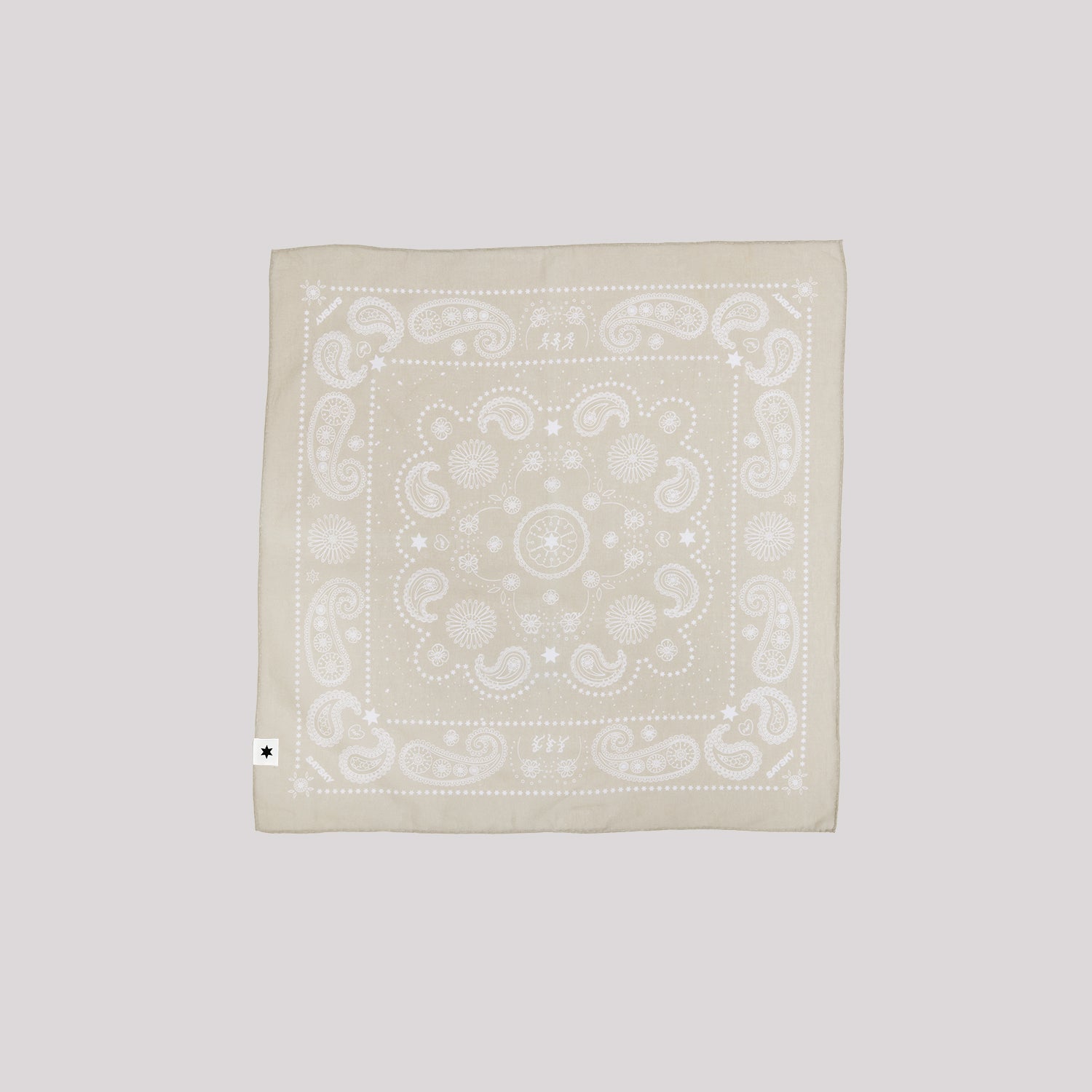 スカーフ MUASC03c801 Paisley Scarf - Beige [ユニセックス]