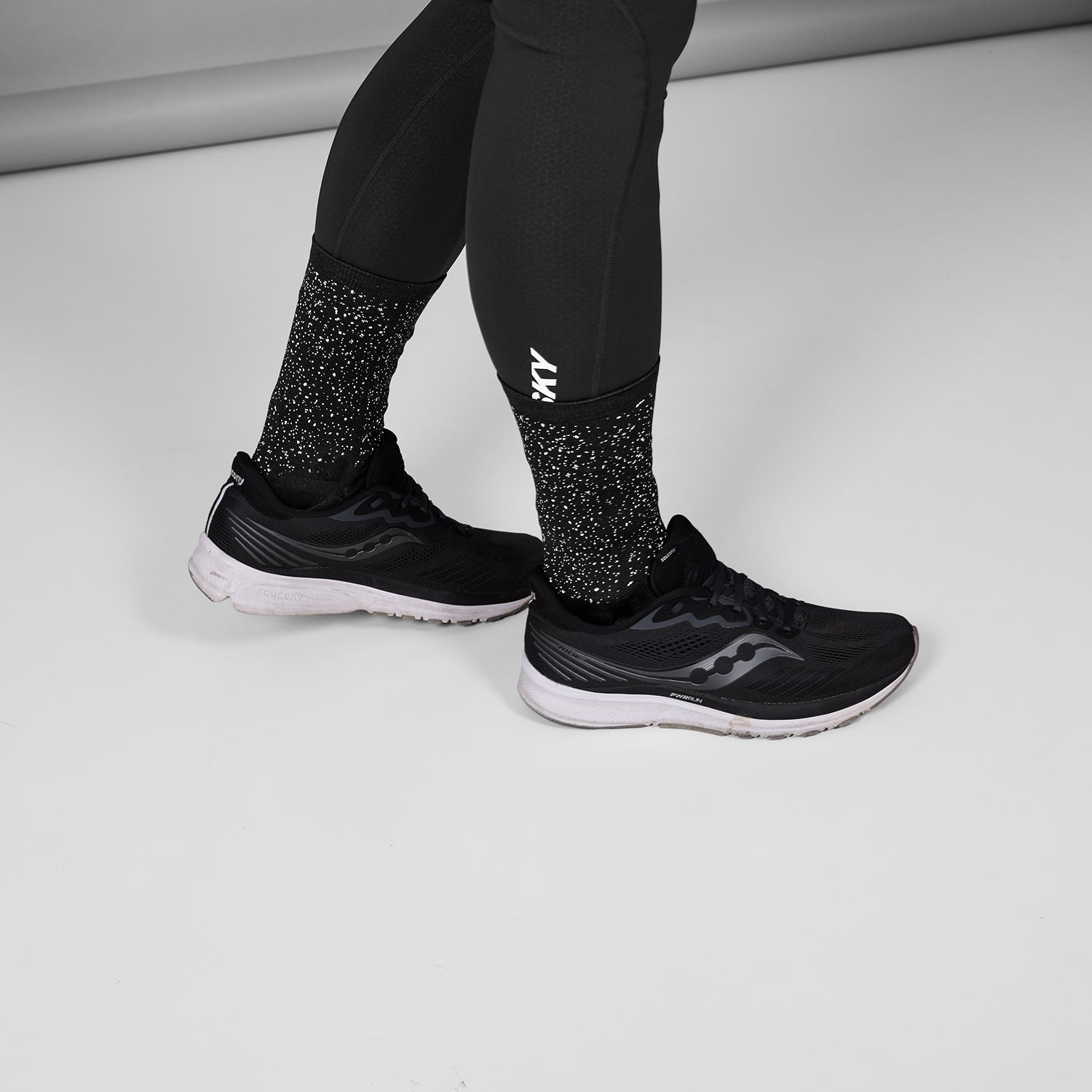 ソックス SA80006c901 Reflective Combat High Socks - Black [ユニセックス]