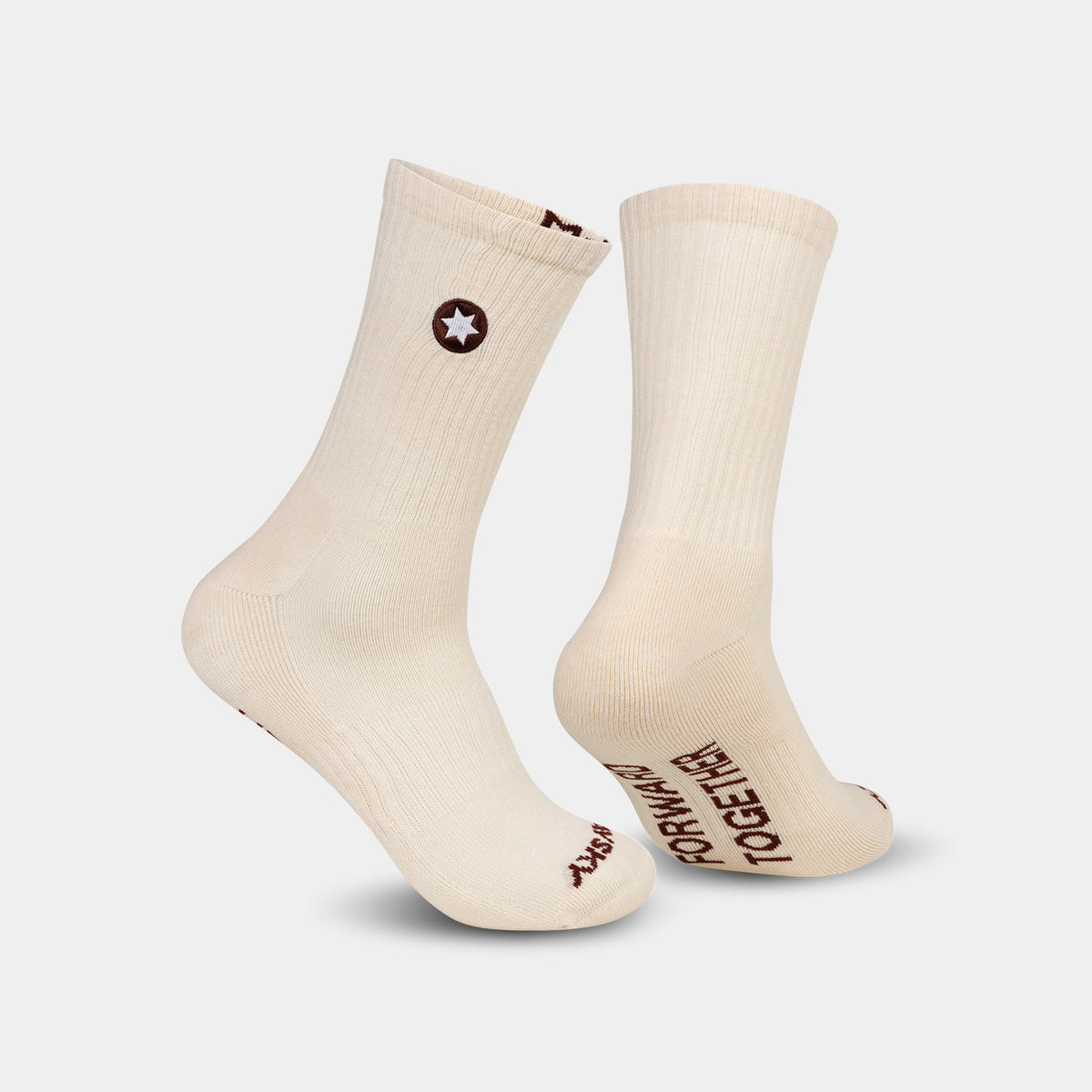 ランニングソックス SA80016c103 Everyday Crew Socks - Beige [ユニセックス]