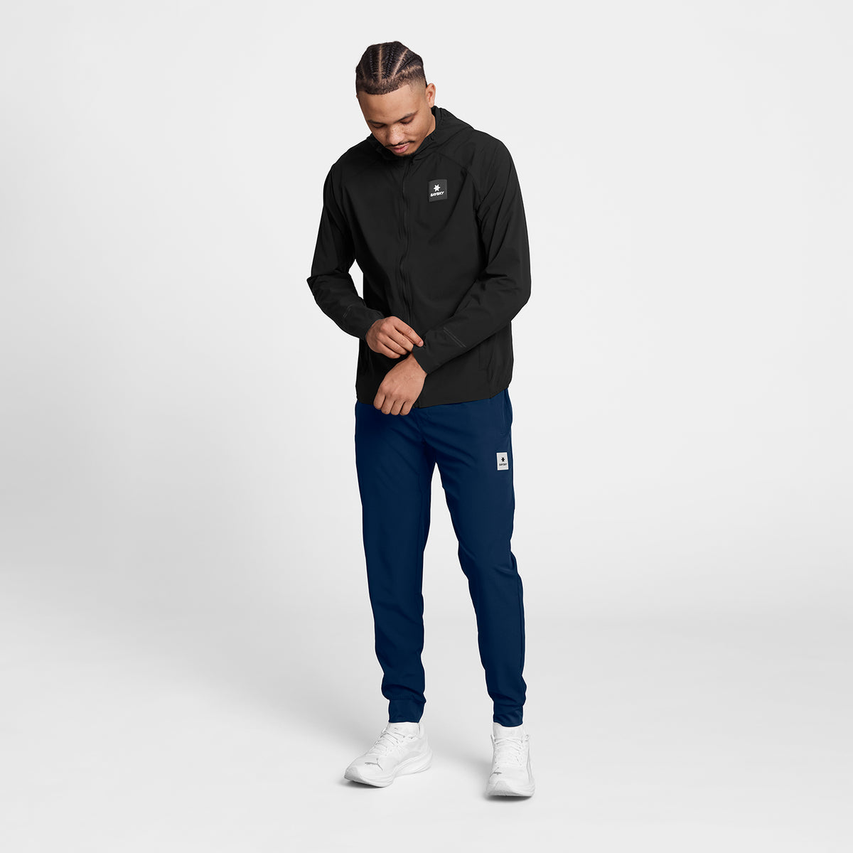 ランニングジャケット SM10001c901 Clean Pace Flex Hooded Jacket - Black [メンズ]