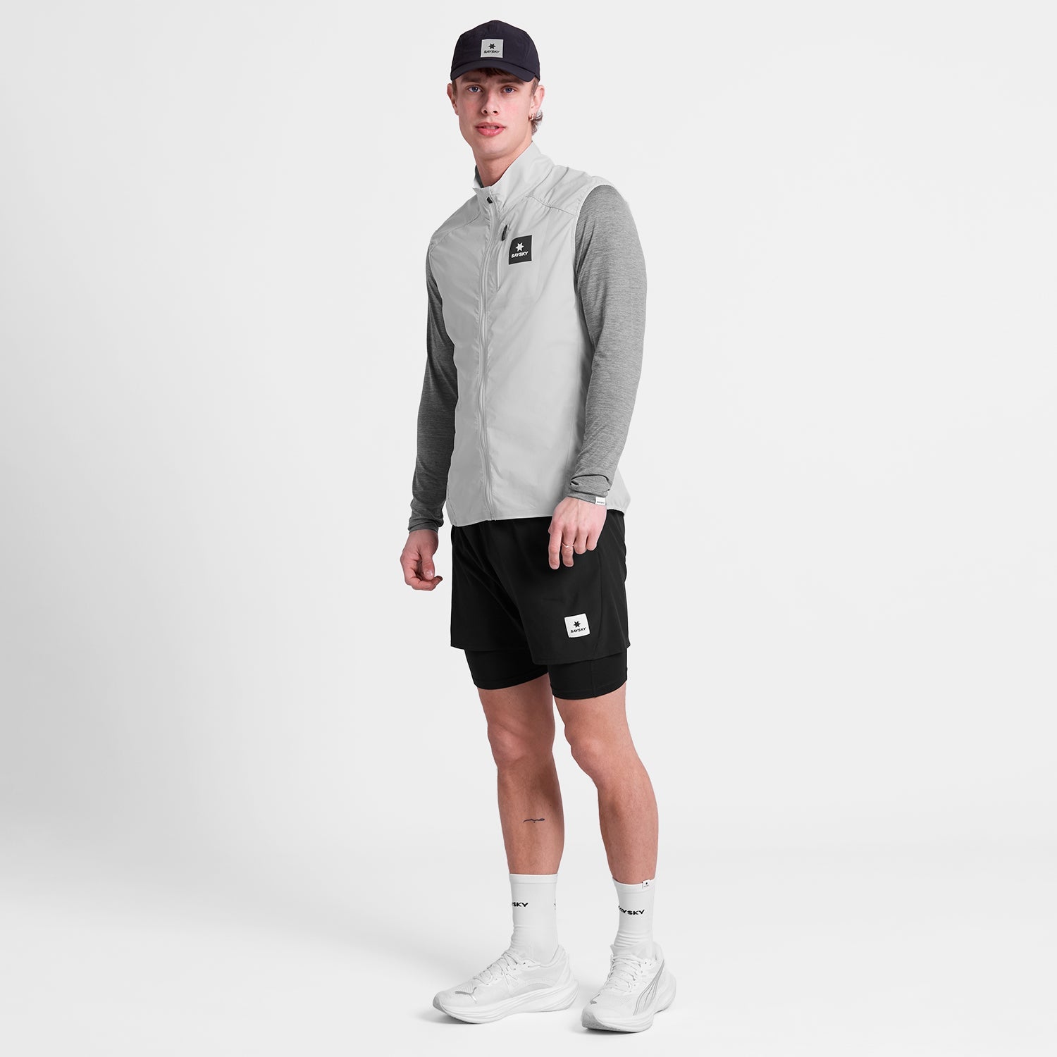 ランニングベスト SM10003c610 Clean Pace Flex Vest - Grey [メンズ]