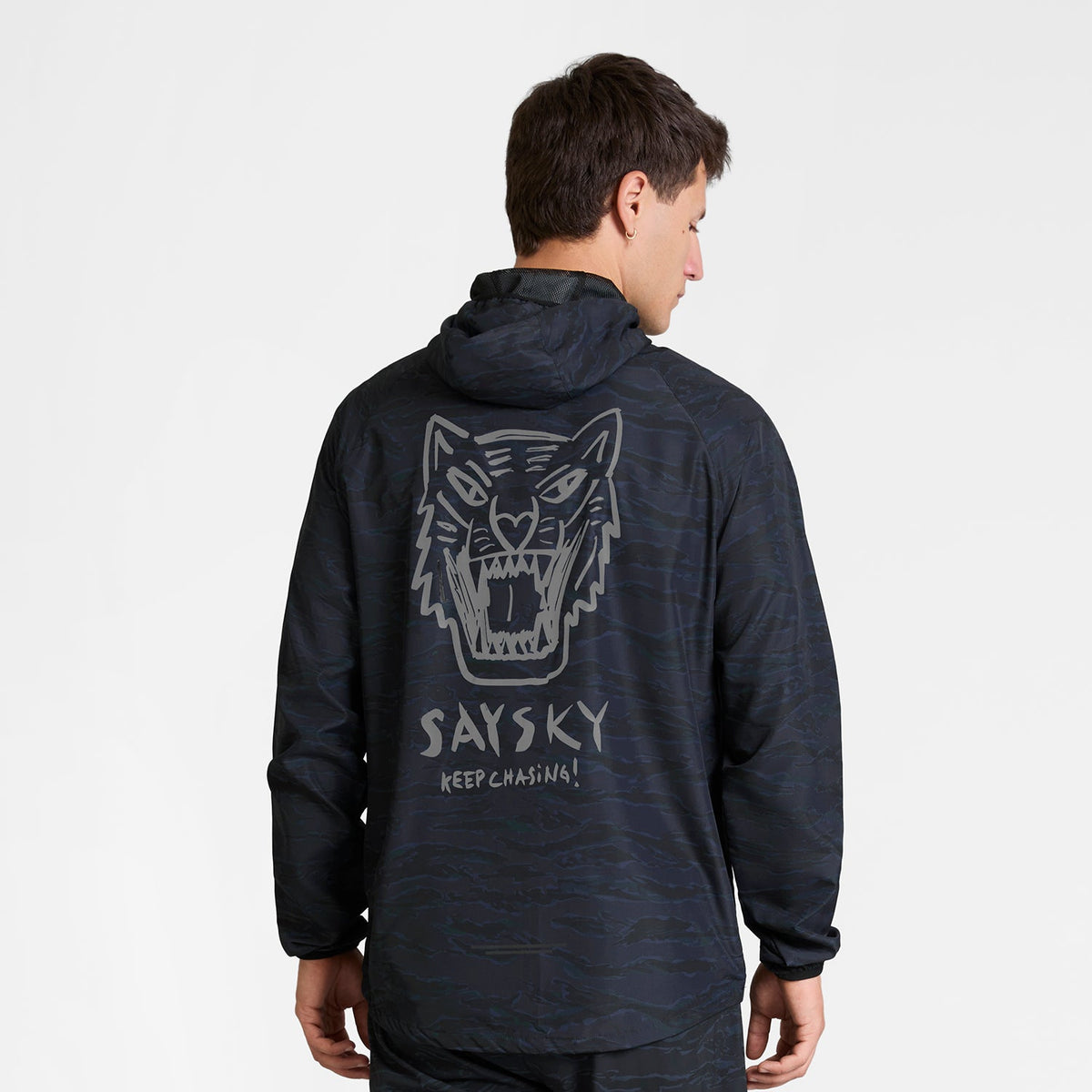 ランニングジャケット SM10006c1080 Tiger Pace Jacket - Black Camo [メンズ]