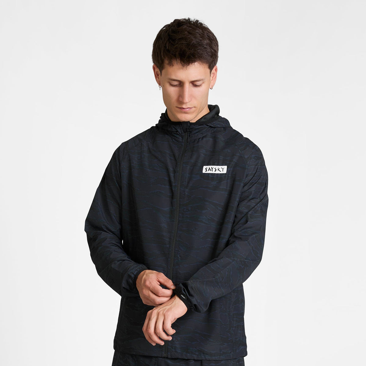 ランニングジャケット SM10006c1080 Tiger Pace Jacket - Black Camo [メンズ]