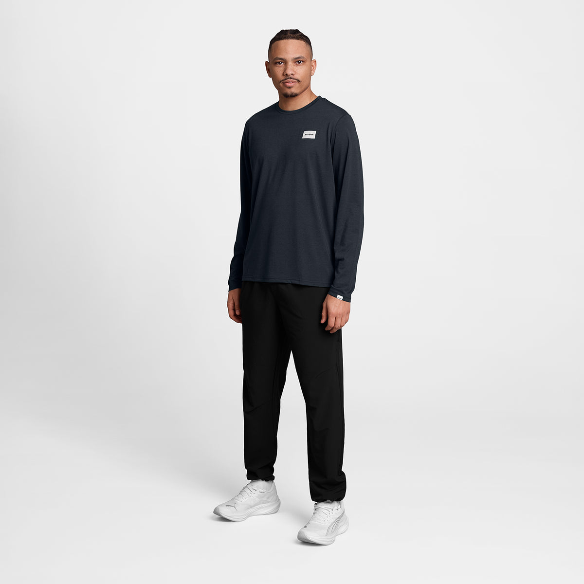 モーションTシャツ（ロングスリーブ） SM20001c6001 Clean Motion Long Sleeve - Grey [メンズ]