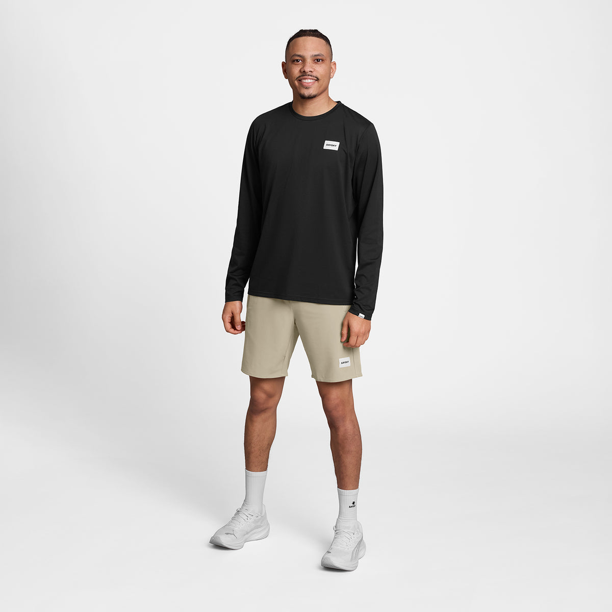 モーションTシャツ（ロングスリーブ） SM20001c901 Clean Motion Long Sleeve - Black [メンズ]