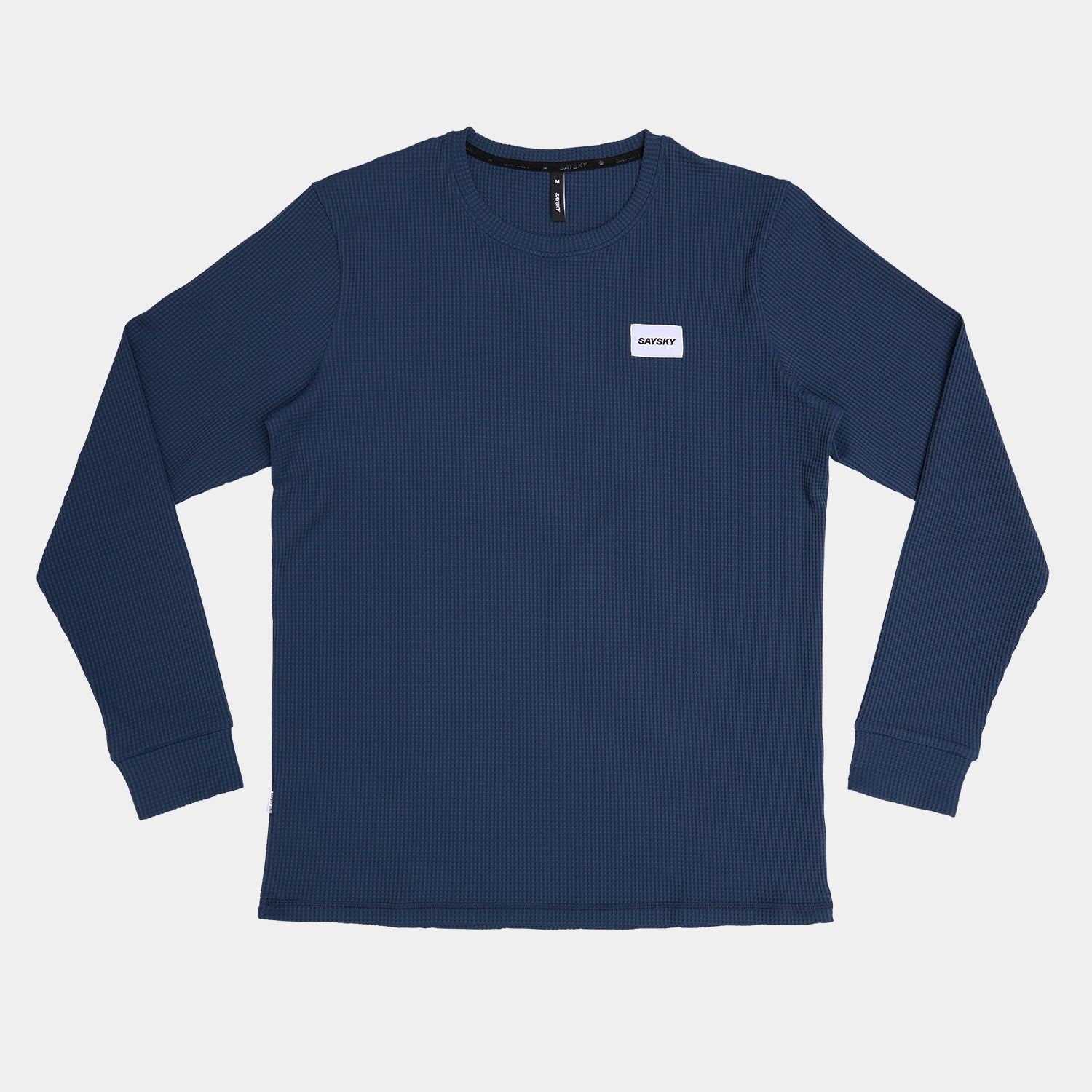 モーションワッフルロングスリーブ SM20002c222 Motion Waffle Long Sleeve - Blue [メンズ]