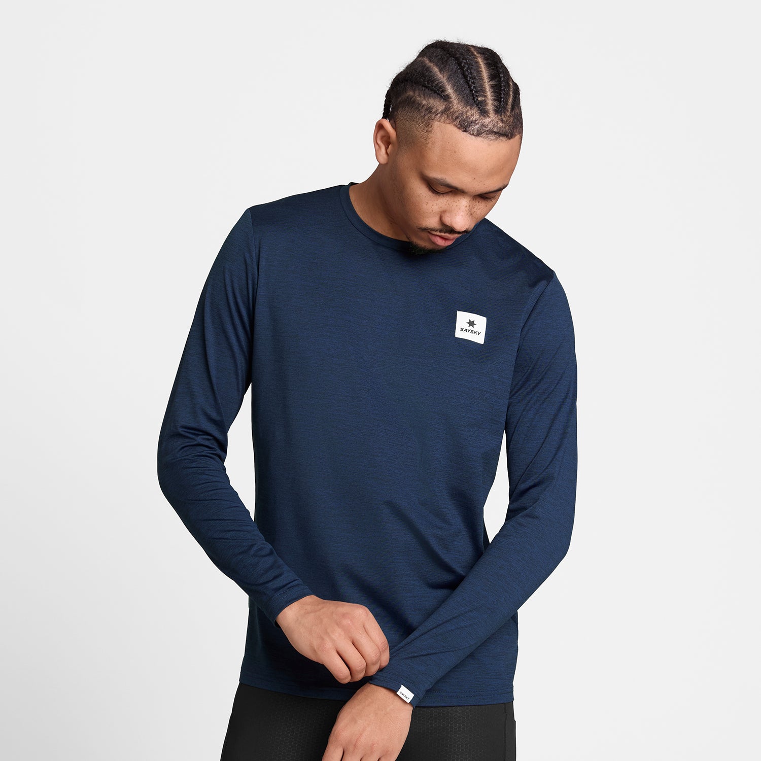 ランニングTシャツ（ロングスリーブ） SM20004c2001 Clean Pace Long Sleeve - Blue [メンズ]