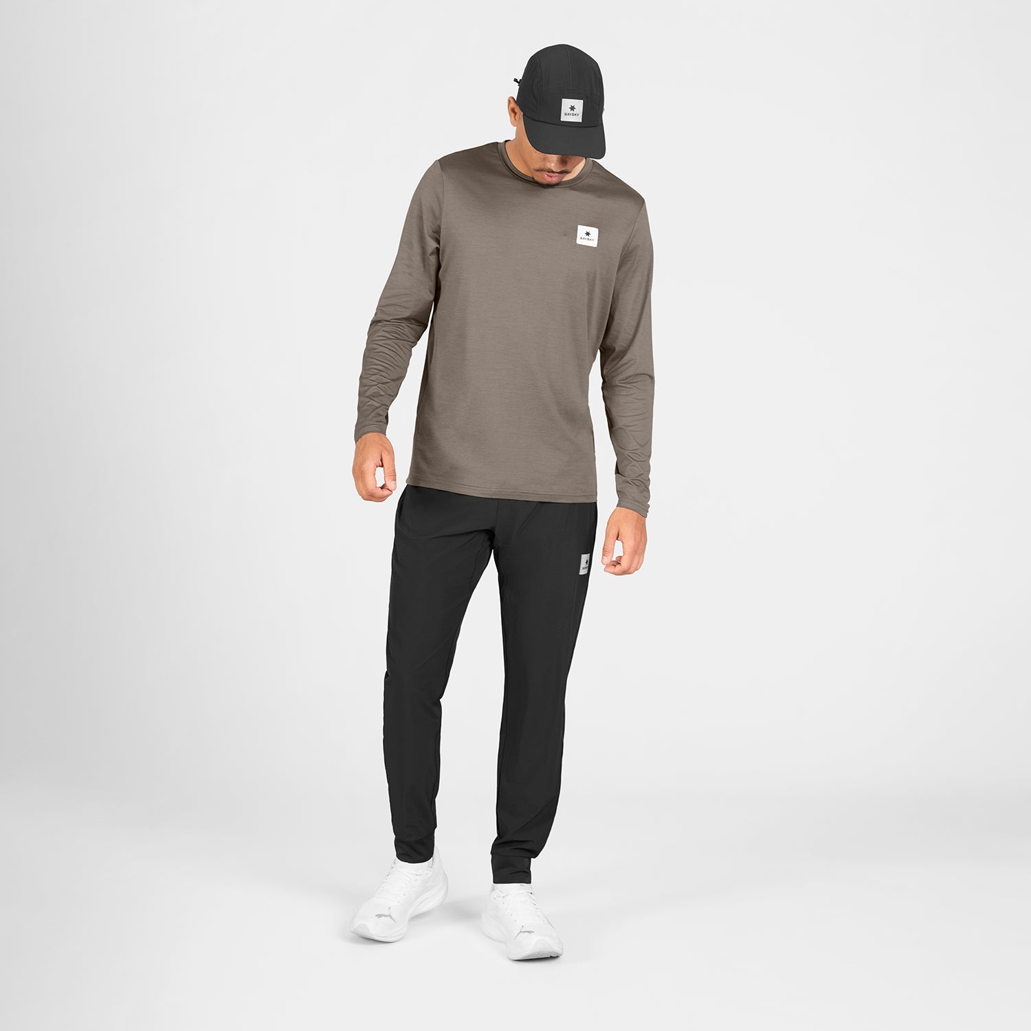 ランニングTシャツ（ロングスリーブ） SM20004c8005 Clean Pace Long Sleeve - Taupe [メンズ]