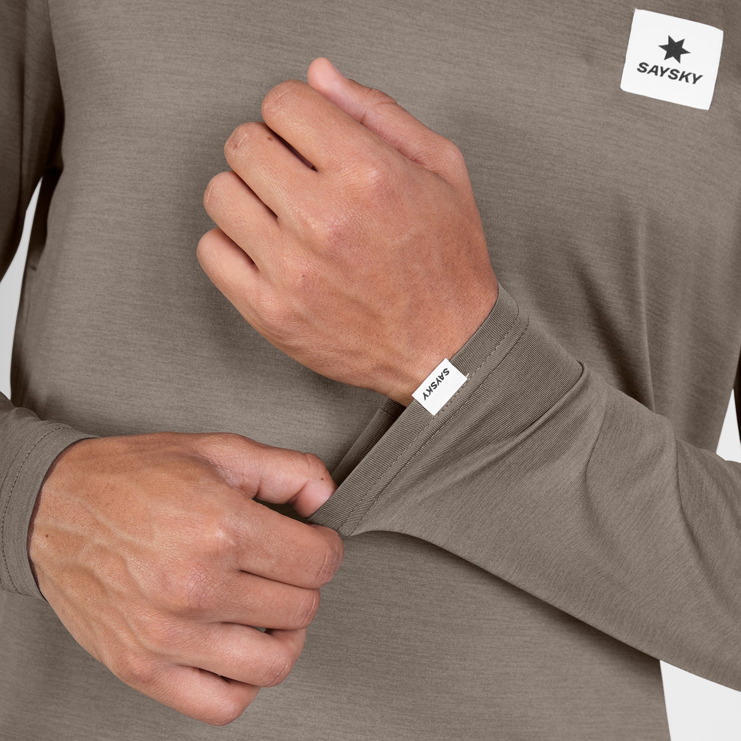 ランニングTシャツ（ロングスリーブ） SM20004c8005 Clean Pace Long Sleeve - Taupe [メンズ]