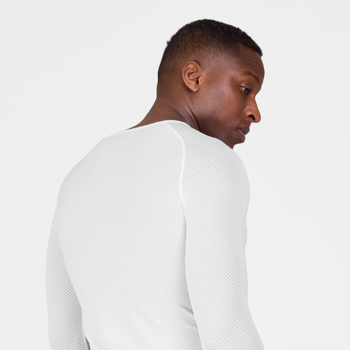 ベースレイヤー（ロングスリーブ） SM20005c101 Mesh Base Layer Longsleeve - White [メンズ]