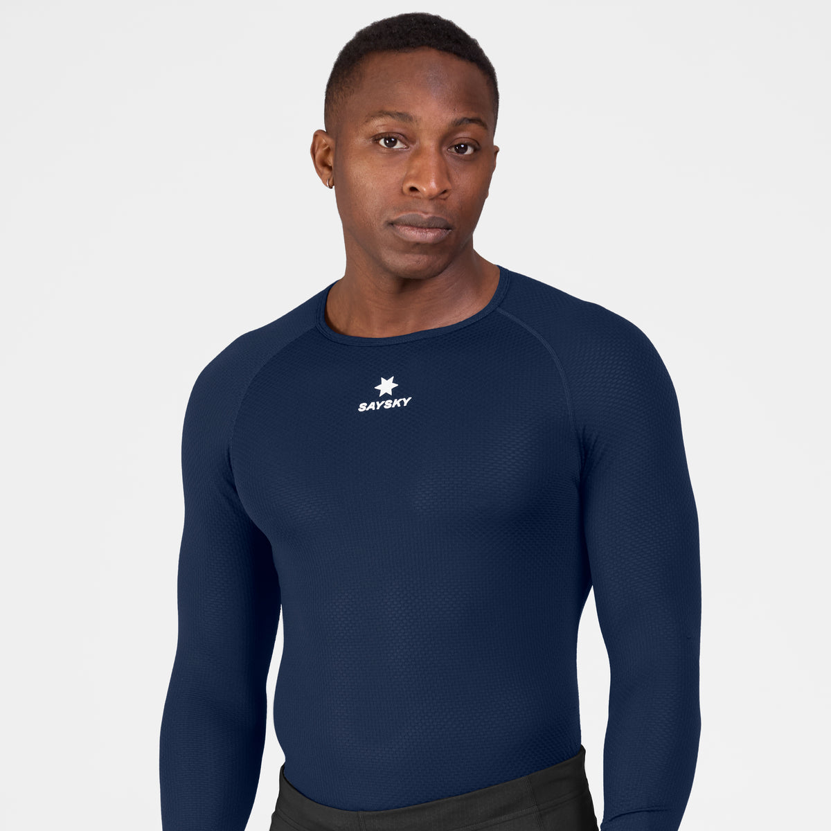 ベースレイヤー（ロングスリーブ） SM20005c201 Mesh Base Layer Longsleeve - Blue [メンズ]
