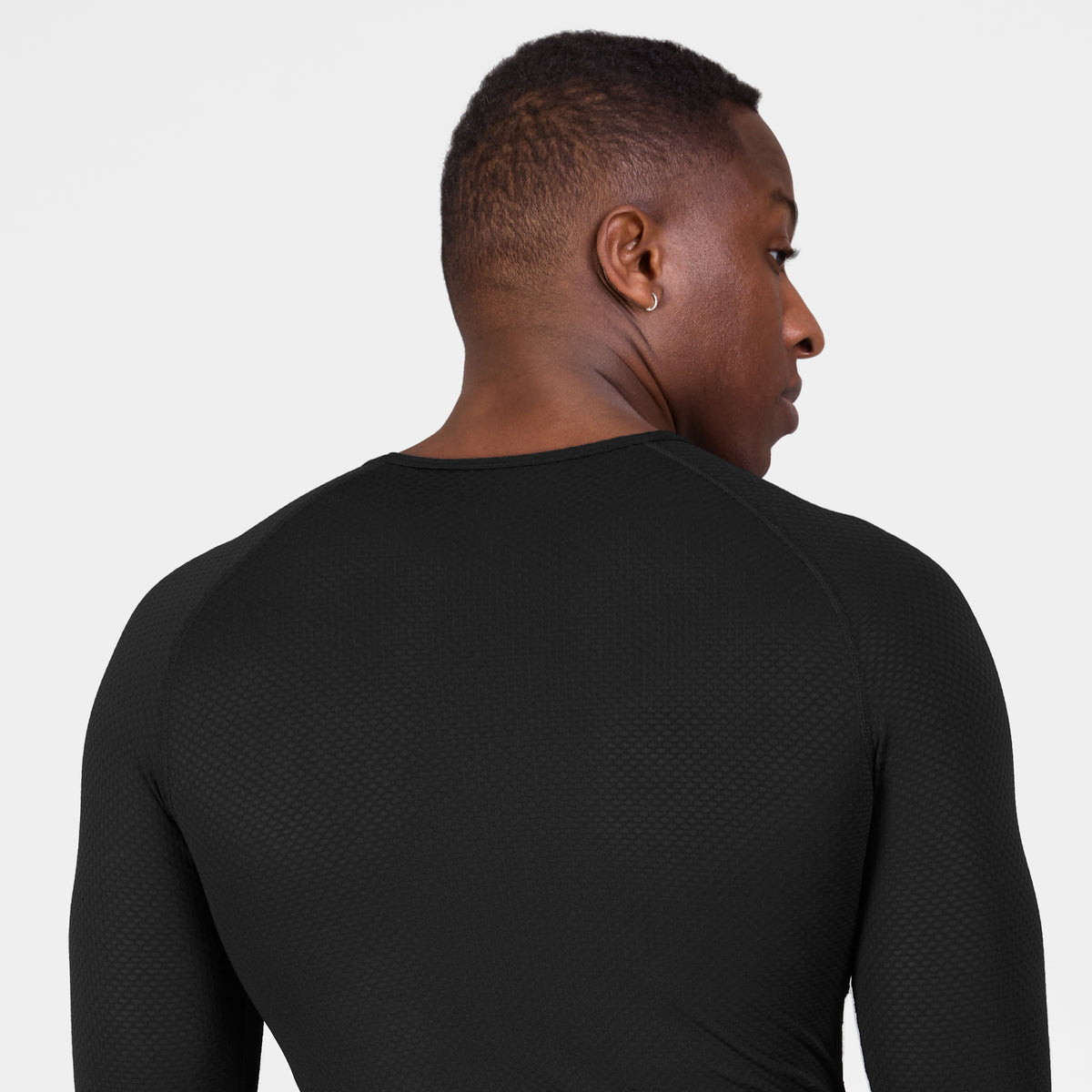 ベースレイヤー（ロングスリーブ） SM20005c901 Mesh Base Layer Longsleeve - Black [メンズ]