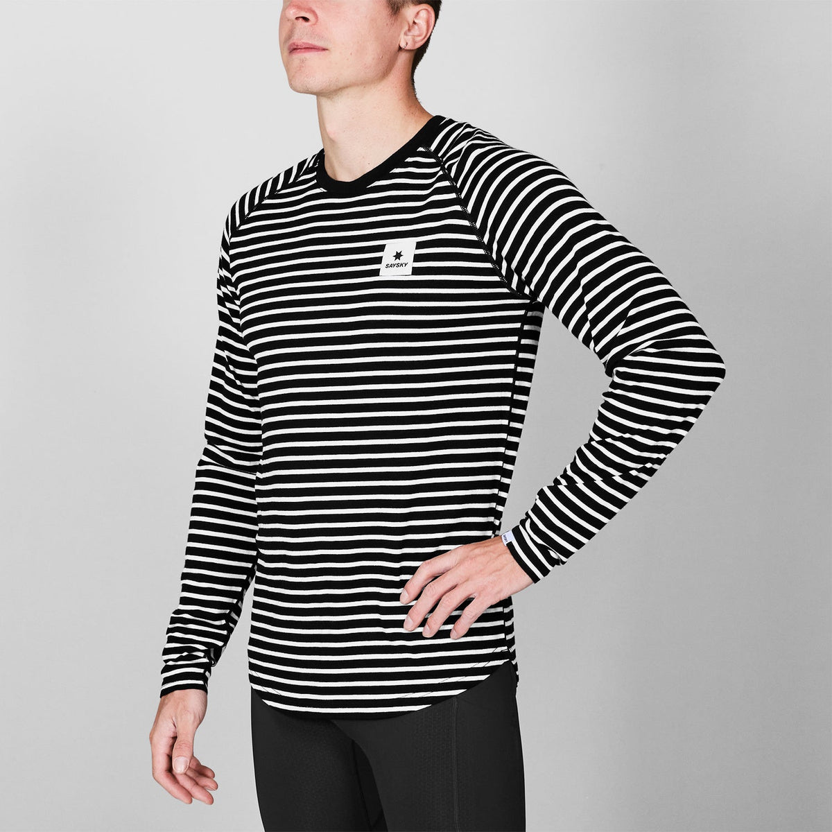 ランニングTシャツ（ロングスリーブ） SM20008c002 Merino Base 165 Long Sleeve - Stripes [メンズ]
