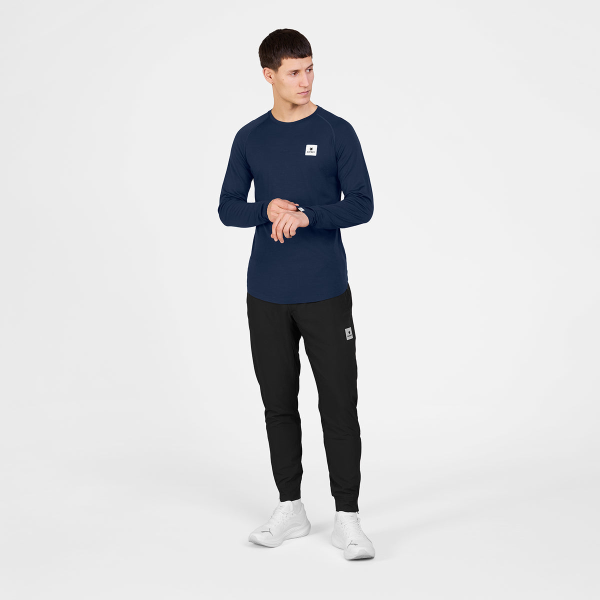ランニングTシャツ（ロングスリーブ） SM20008c201 Merino Base 165 Long Sleeve - Blue [メンズ]