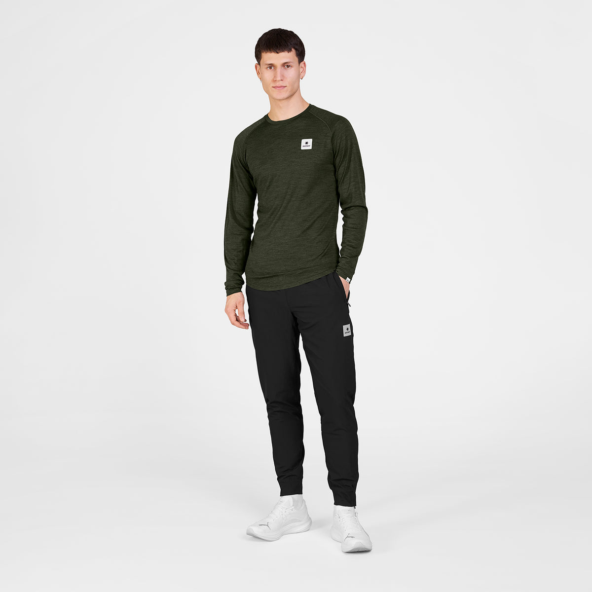 ランニングTシャツ（ロングスリーブ） SM20008c3001 Merino Base 165 Long Sleeve - Green [メンズ]
