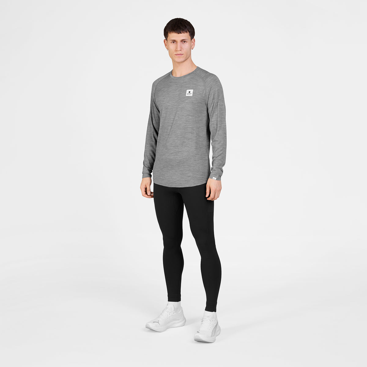 ランニングTシャツ（ロングスリーブ） SM20008c6004 Merino Base 165 Long Sleeve - Grey [メンズ]