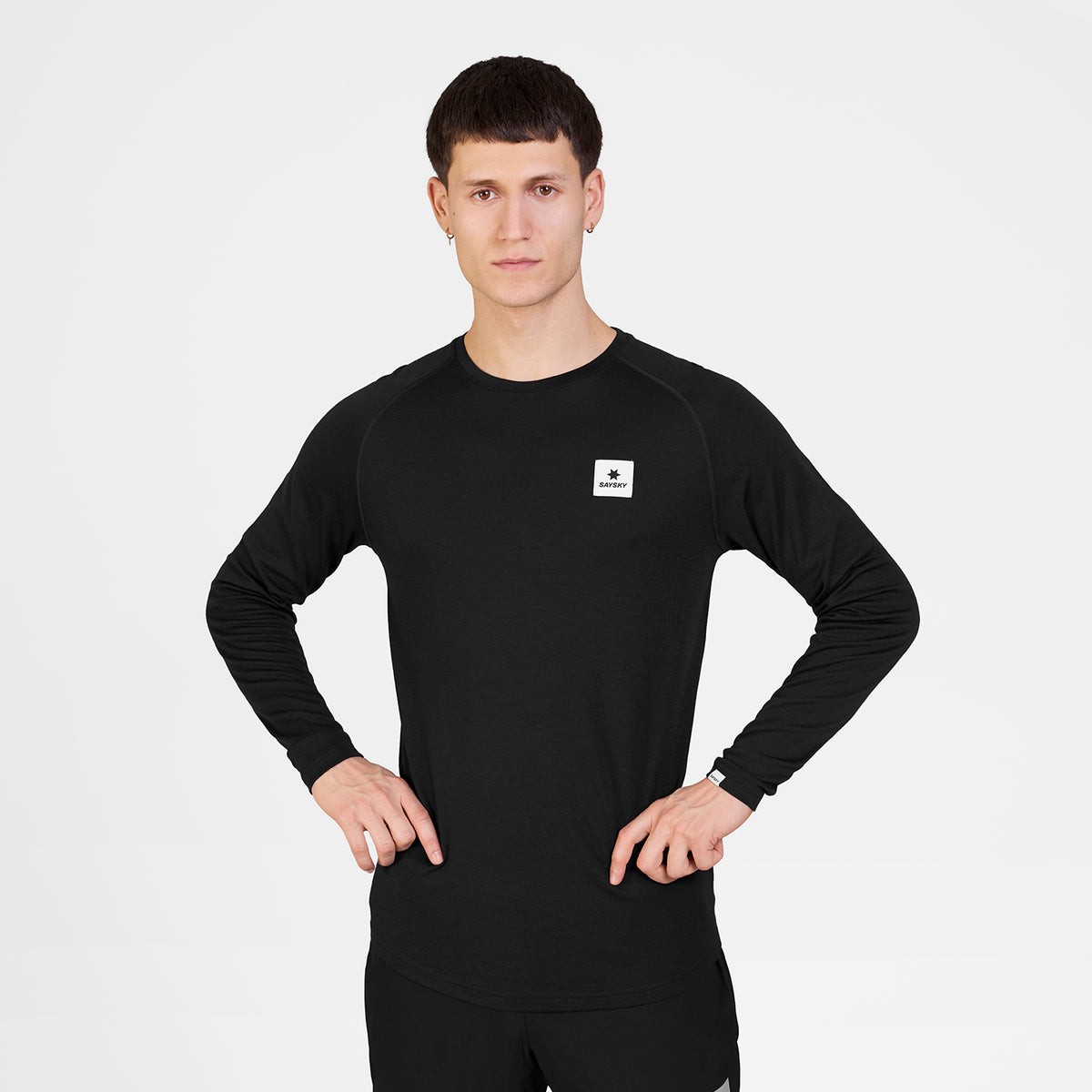 ランニングTシャツ（ロングスリーブ） SM20008c901 Merino Base 165 Long Sleeve - Black [メンズ]