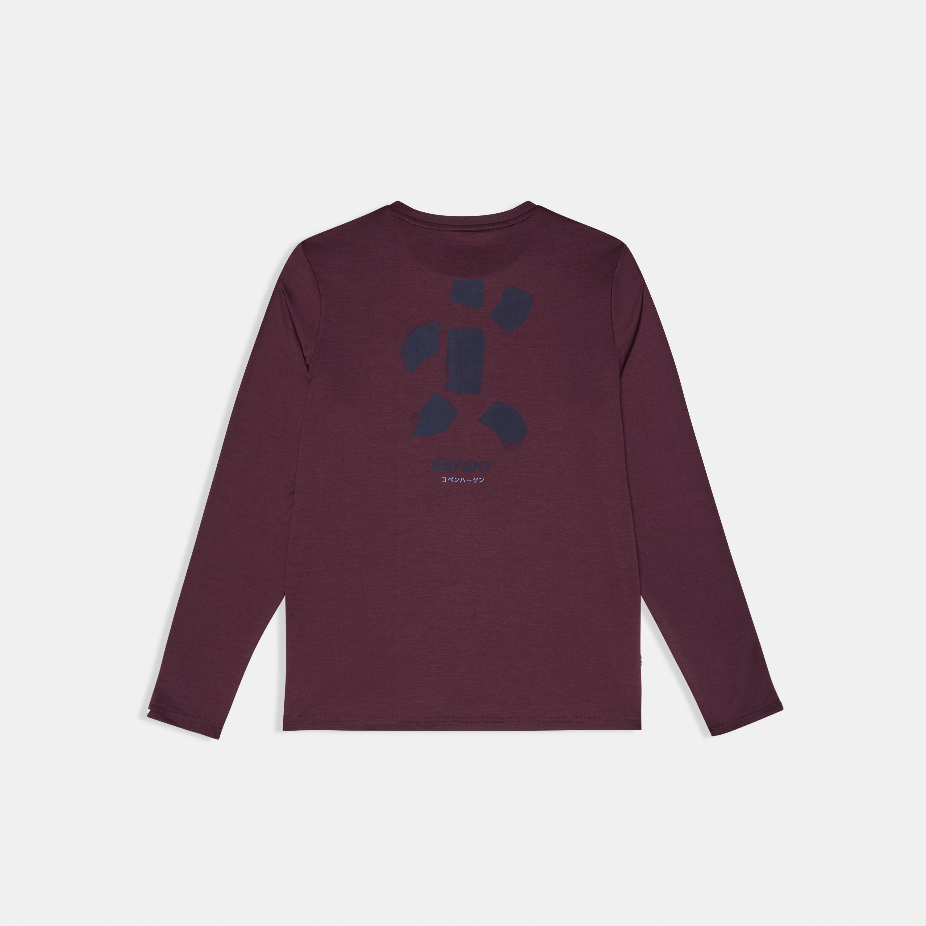 ランニングTシャツ（ロングスリーブ） SM20010c5011 Statement Pace Long Sleeve - Burgundy [メンズ]