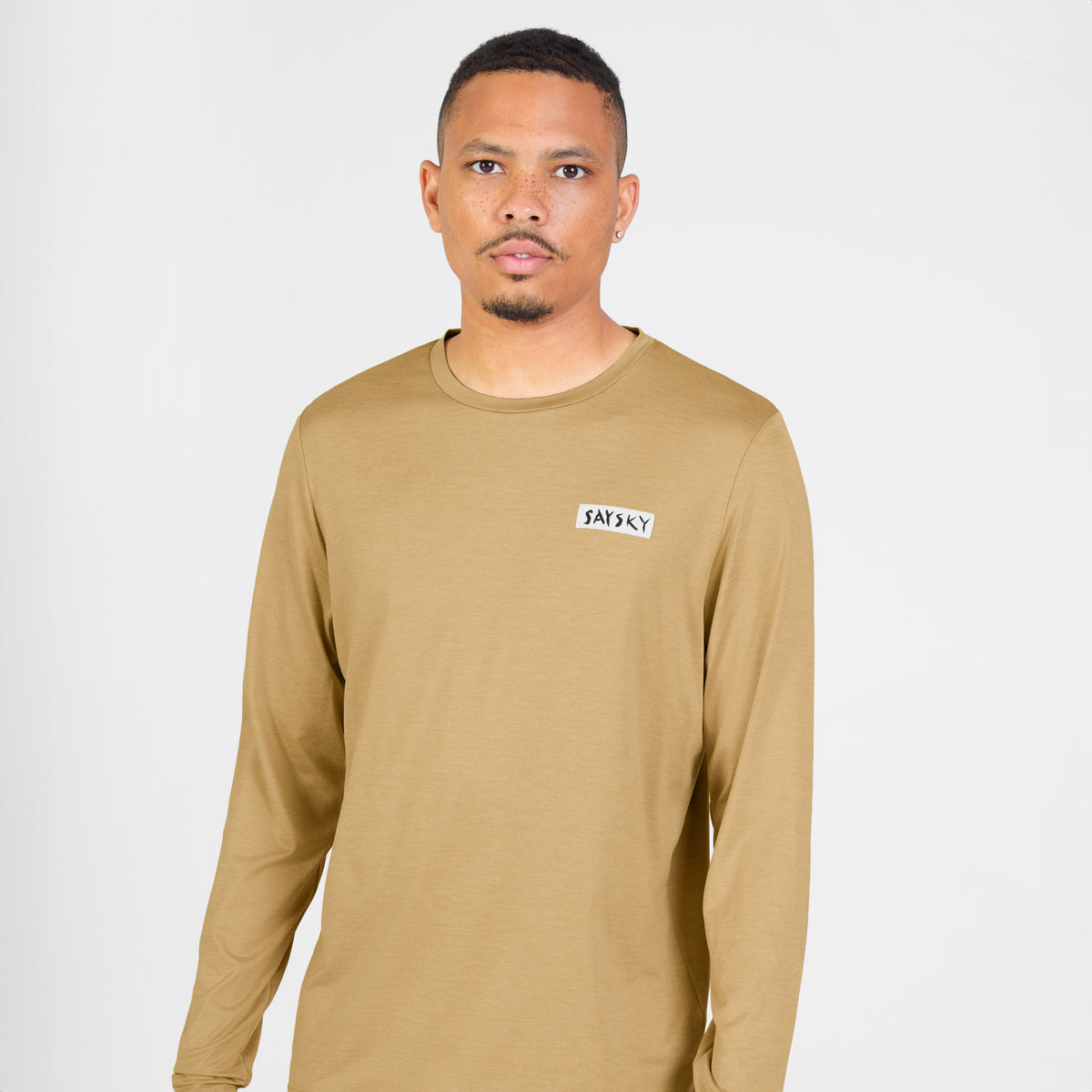 ランニングTシャツ（ロングスリーブ） SM20011c4010 Tiger Pace Long Sleeve - Beige [メンズ]