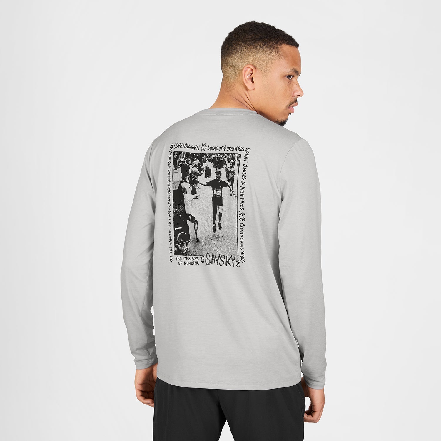 ランニングTシャツ（ロングスリーブ） SM20012c6008 Statement Pace Long Sleeve - Grey [メンズ]