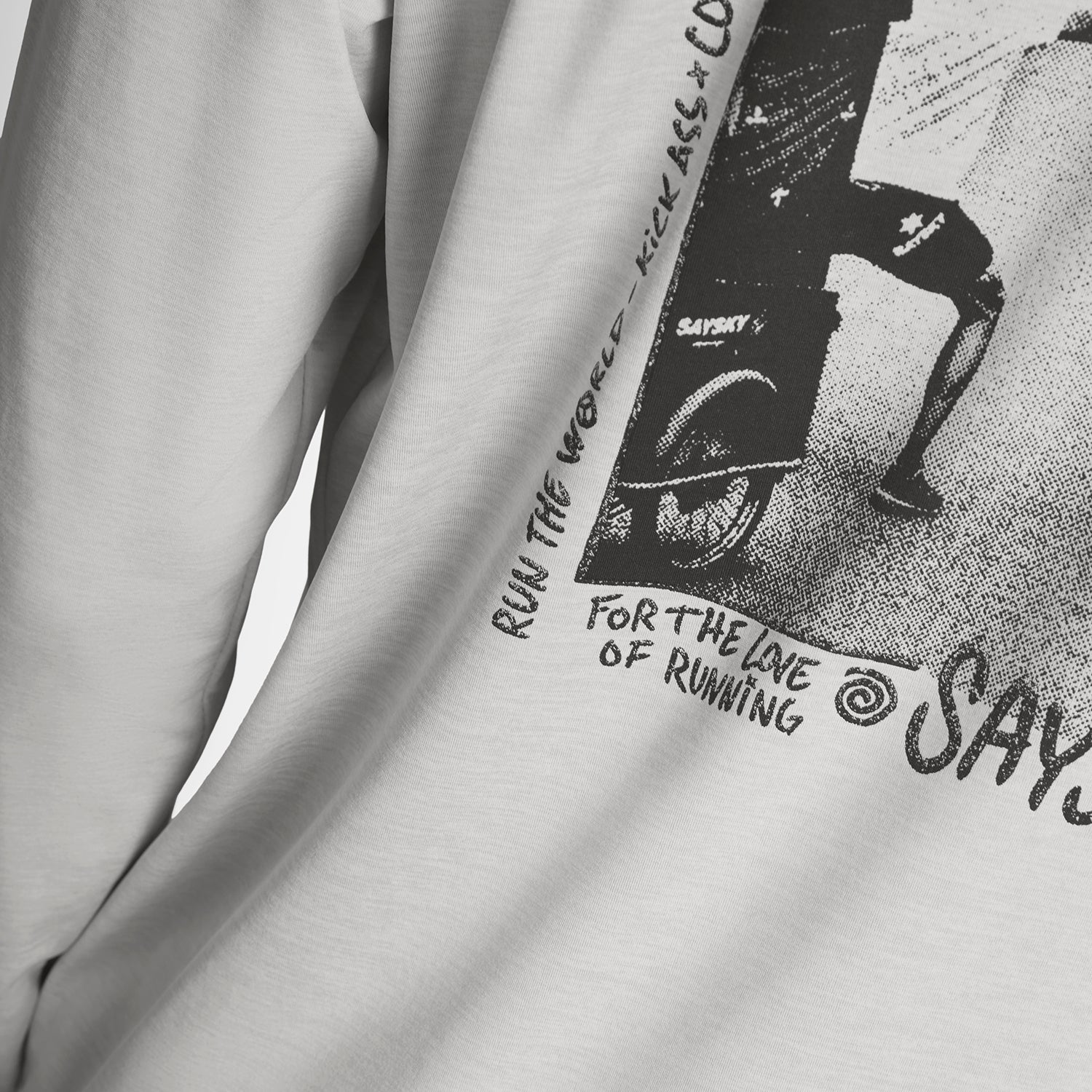ランニングTシャツ（ロングスリーブ） SM20012c6008 Statement Pace Long Sleeve - Grey [メンズ]