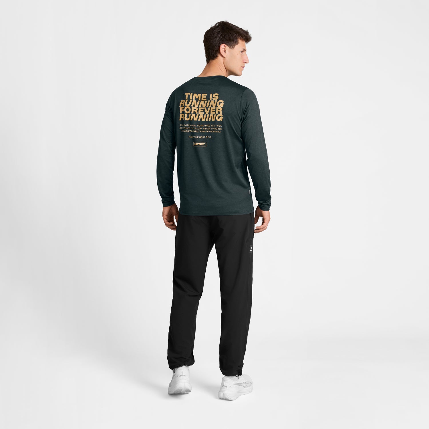 ランニングTシャツ（ロングスリーブ） SM20012c9001 Statement Pace Long Sleeve - Black [メンズ]