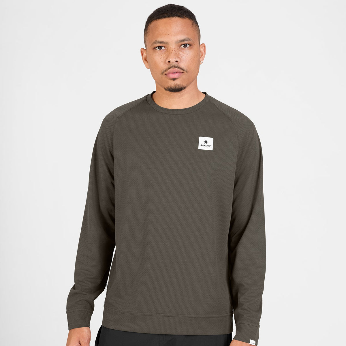 ランニングTシャツ（ロングスリーブ） SM20013c724 Pace Tech Long Sleeve - Brown [メンズ]