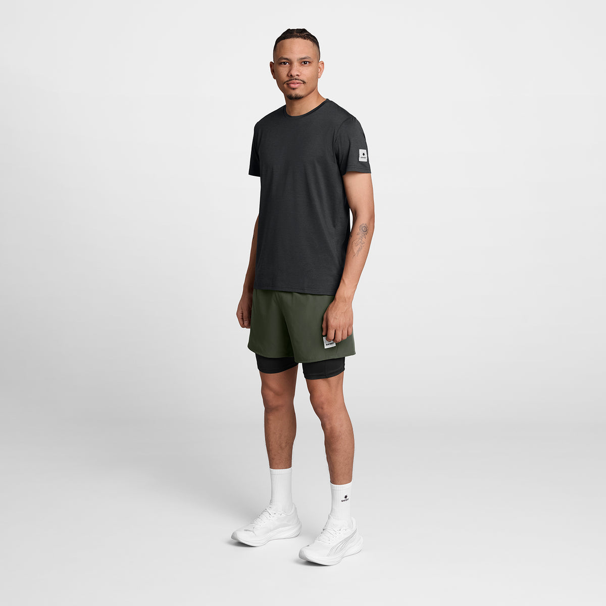 ランニングTシャツ SM25002c9001 Clean Pace T-shirt - Black [メンズ]