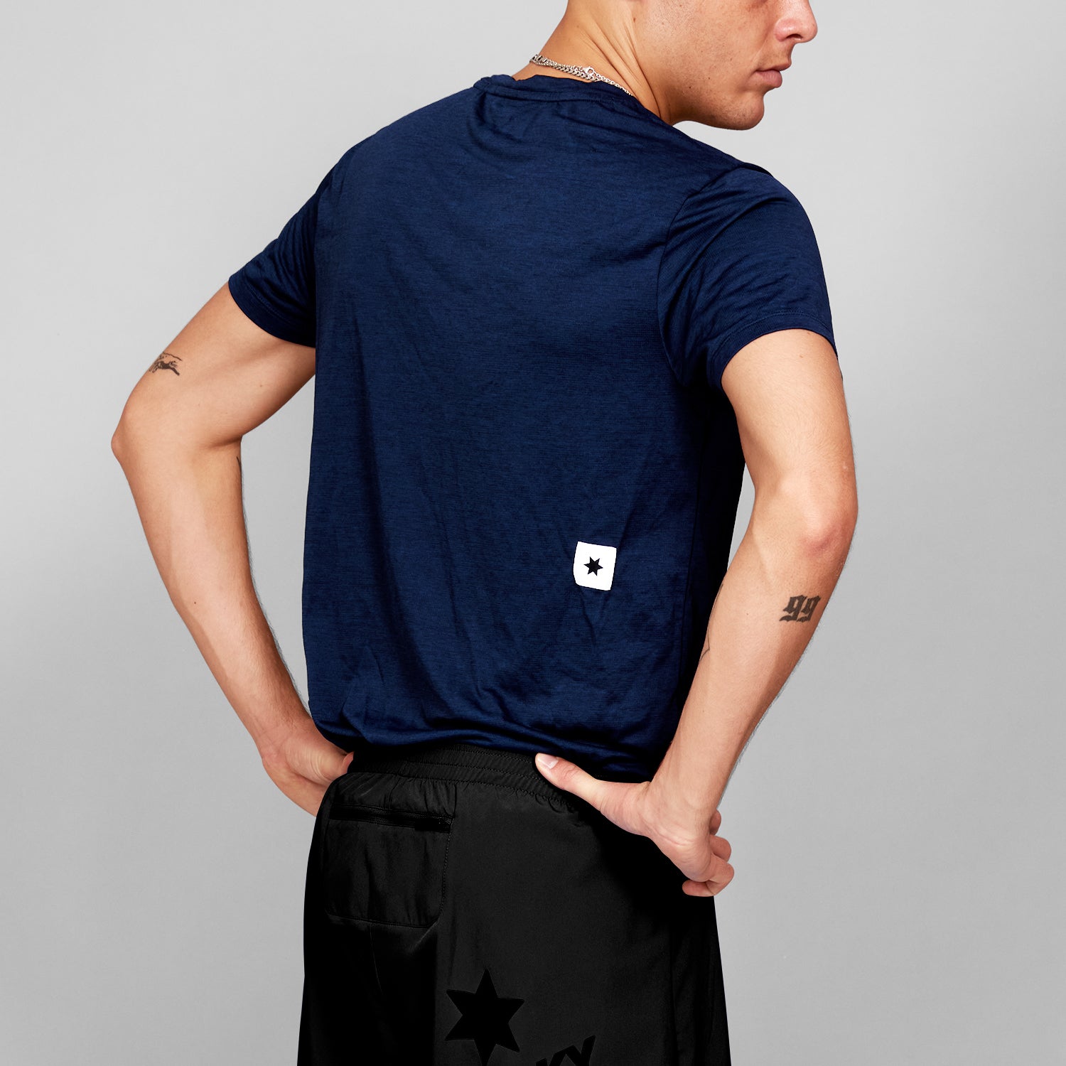ランニングTシャツ SM25004c201 Clean Combat Pro T-shirt - Blue [メンズ]