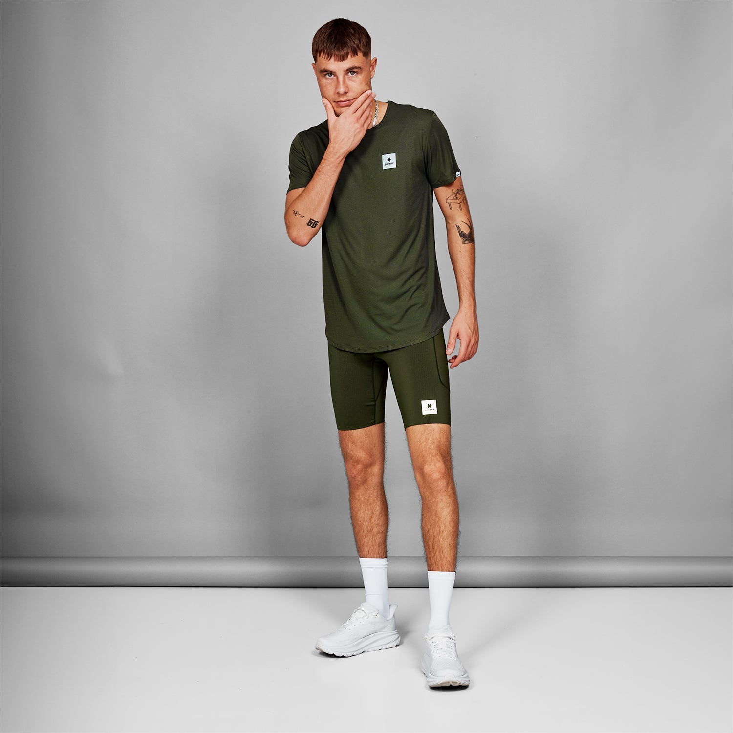 ランニングTシャツ SM25010c301 Clean Flow T-shirt - Green [メンズ]