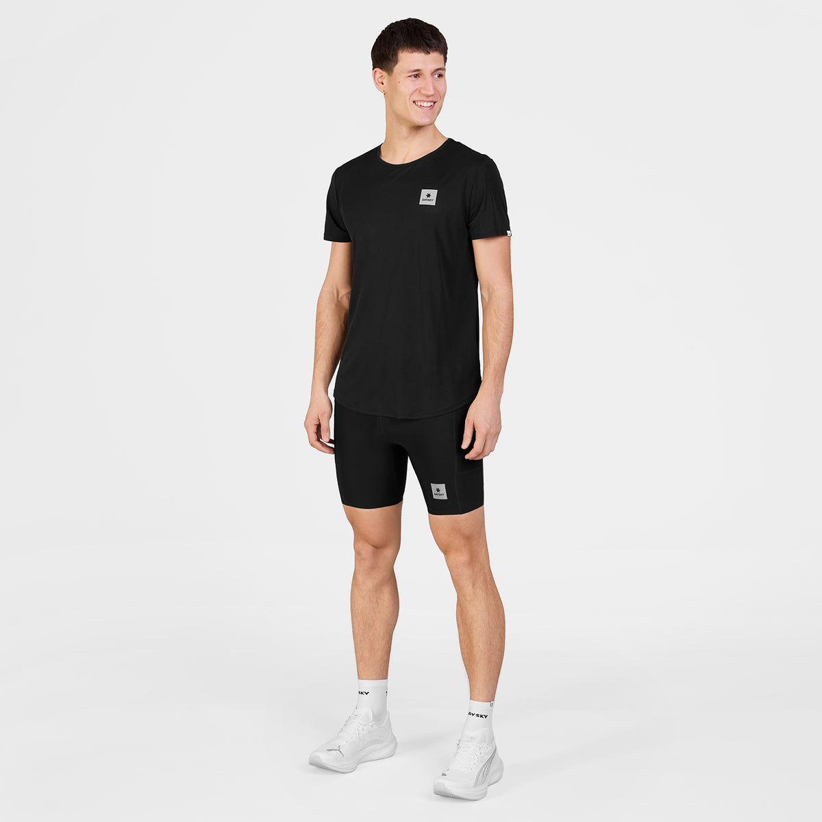 ランニングTシャツ SM25010c902 Clean Flow T-shirt - Black [メンズ]