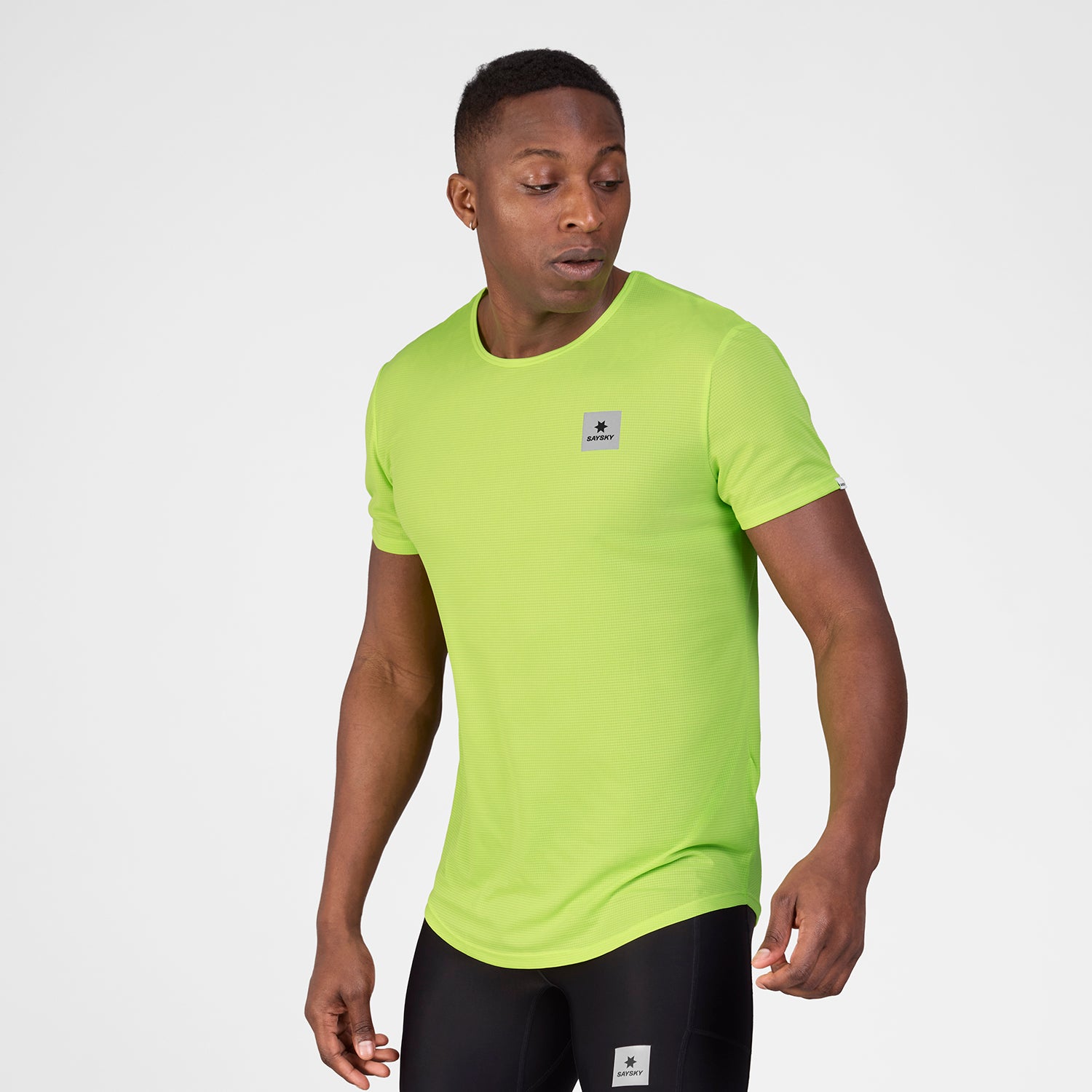 ランニングTシャツ SM25011c1068 Reactive Flow T-shirt - Yellowlogo [メンズ]