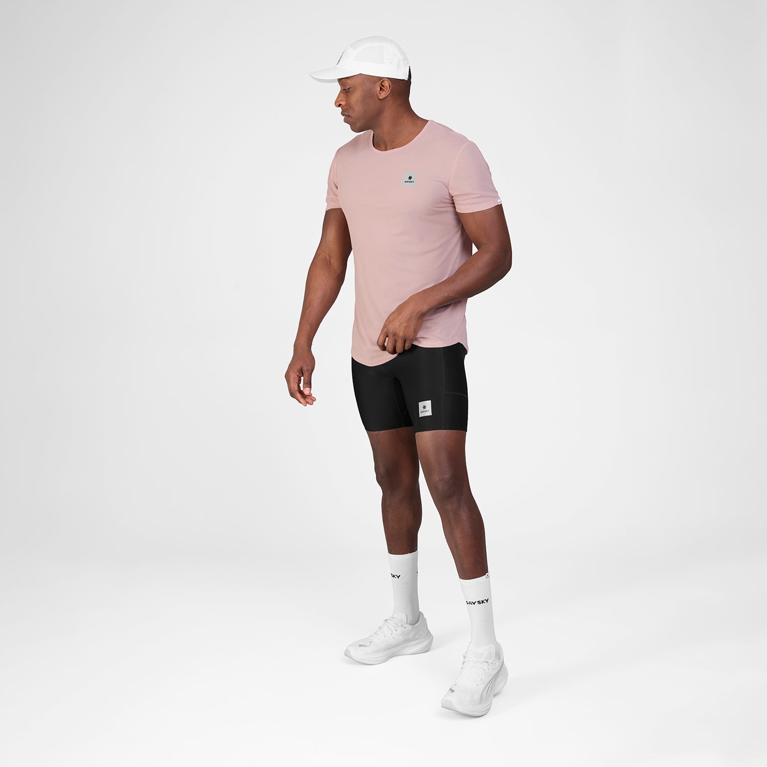 ランニングTシャツ SM25011c1069 Reactive Flow T-shirt - Pinklogo [メンズ]