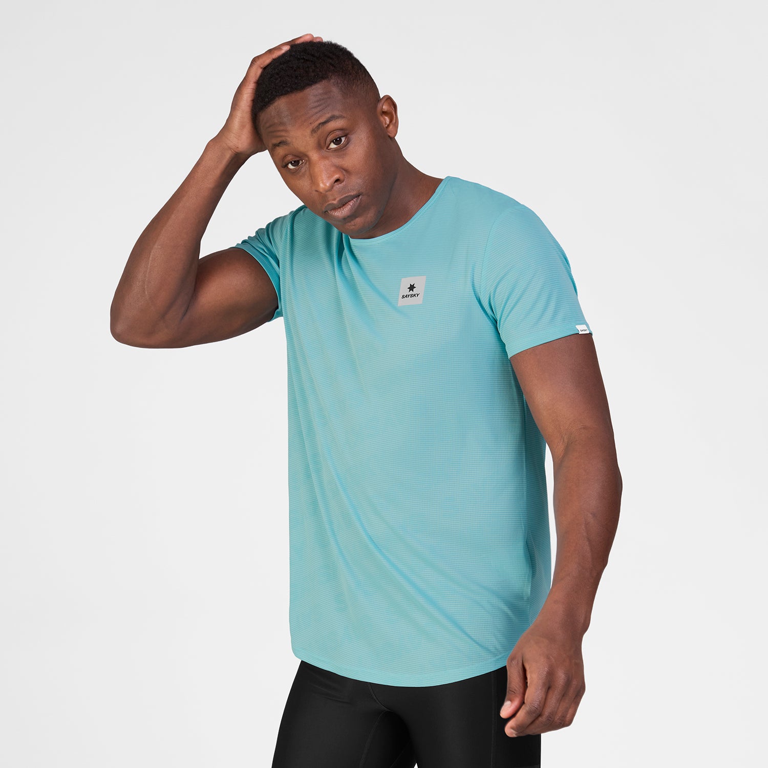 ランニングTシャツ SM25011c1071 Reactive Flow T-shirt - Bluelogo [メンズ]