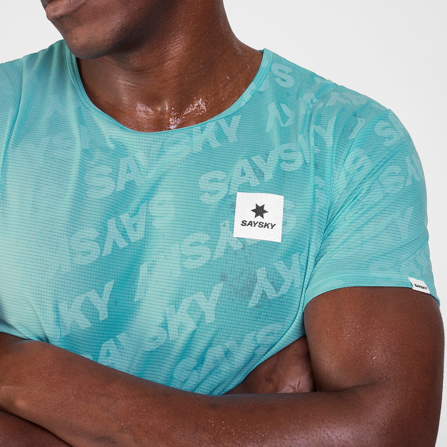 ランニングTシャツ SM25011c1071 Reactive Flow T-shirt - Bluelogo [メンズ]