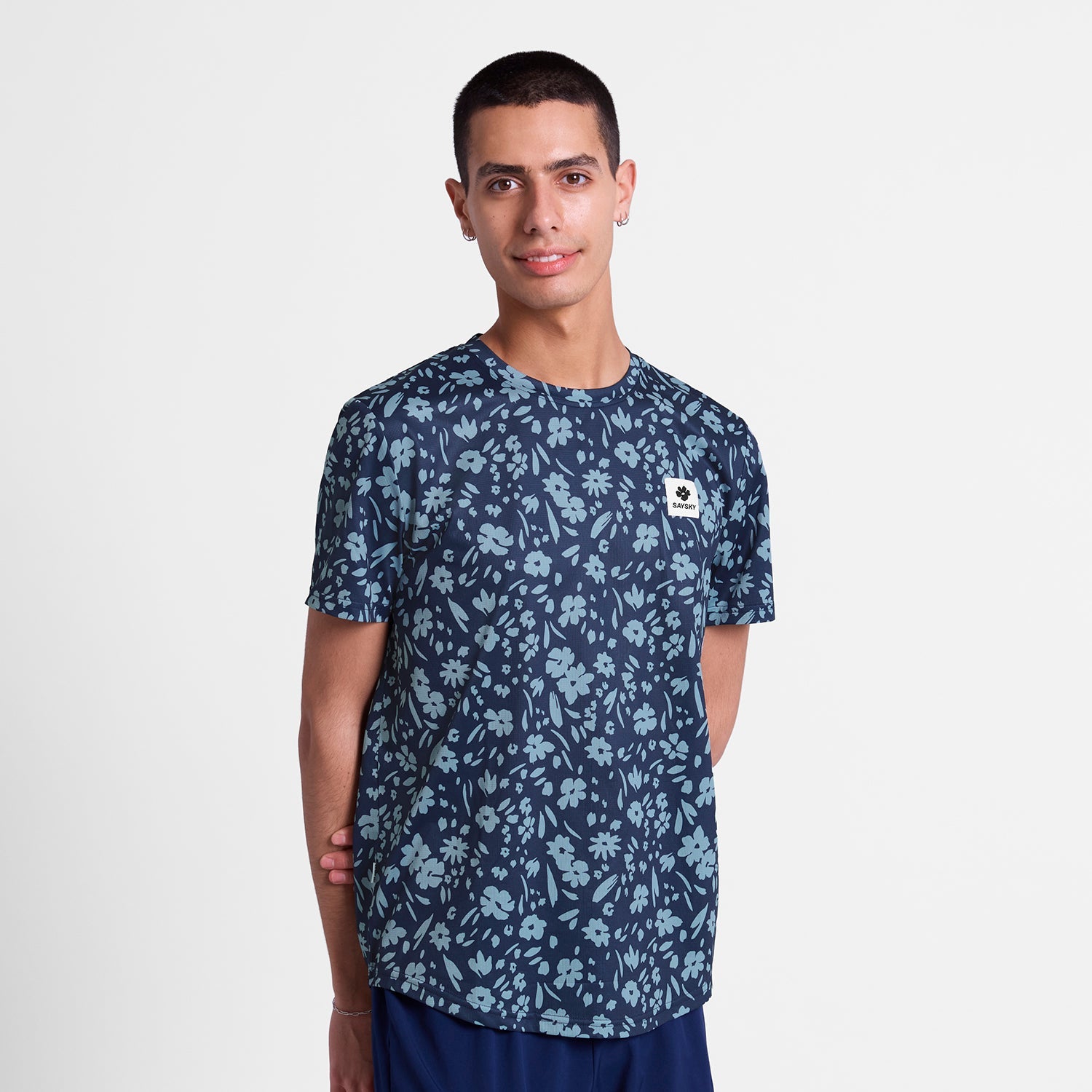 ランニングTシャツ SM25012c1065 Flower Combat T-shirt - Blueflower [メンズ]