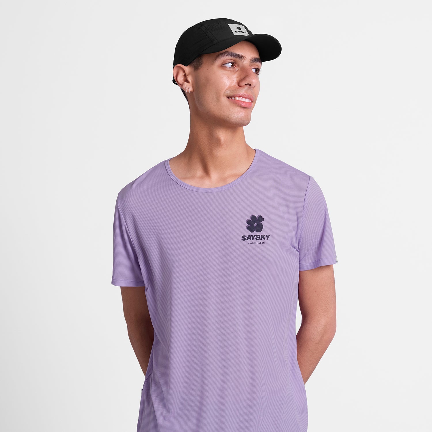 ランニングTシャツ SM25019c716 Flower Flow T-shirt - Purple [メンズ]