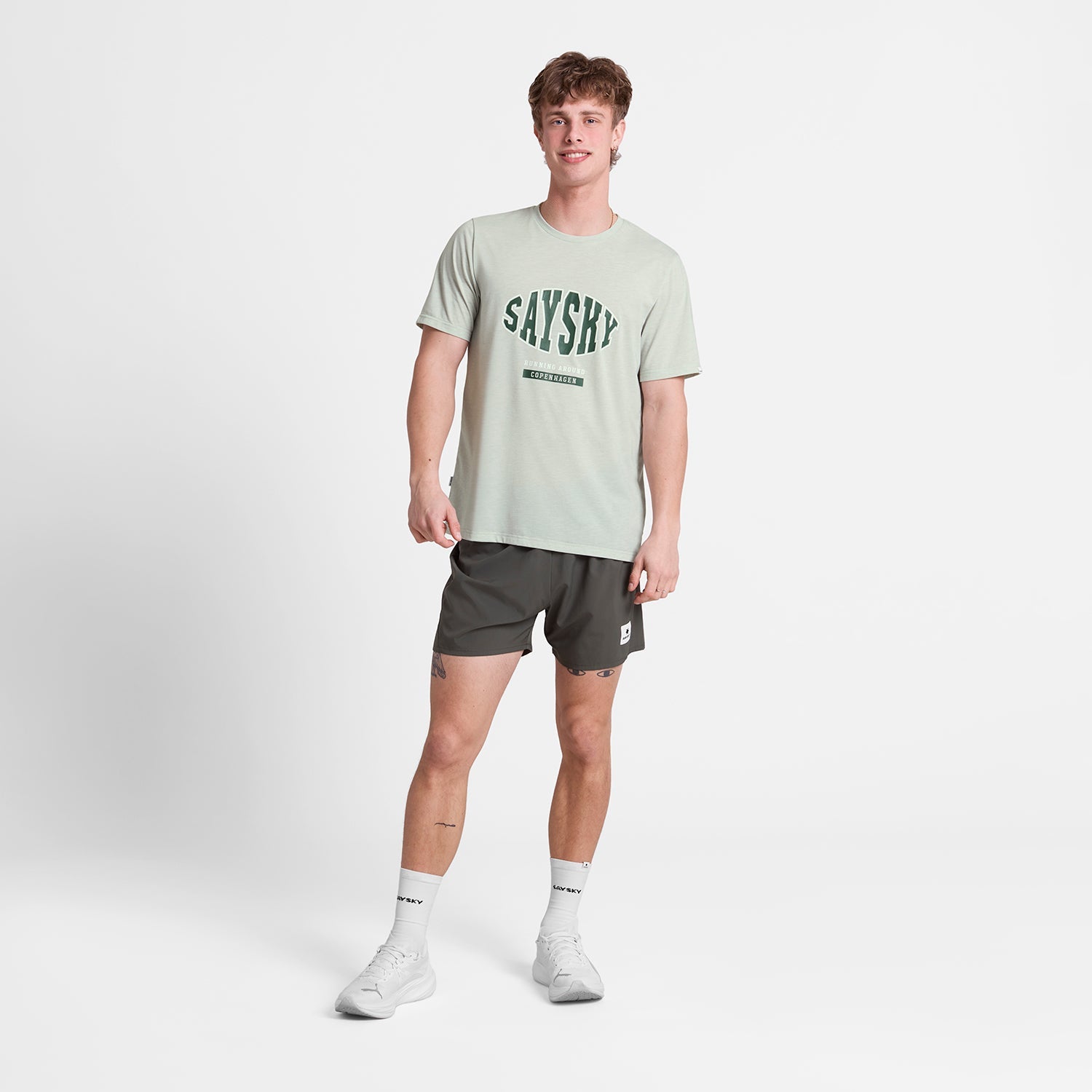 モーションTシャツ SM25025c6008 Statement Motion T-shirt - Grey [メンズ]