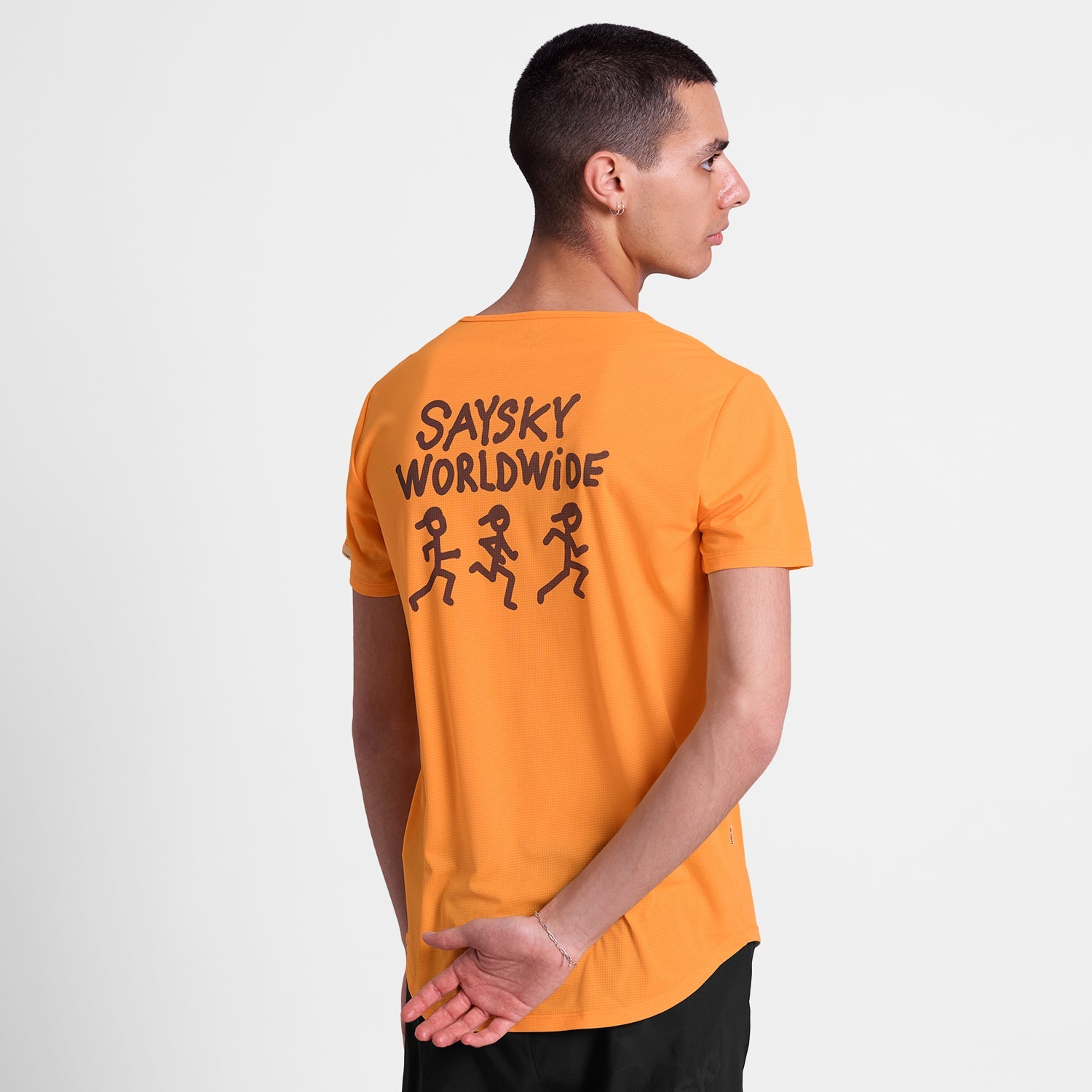 ランニングTシャツ SM25027c419 Statement Flow T-shirt - Orange [メンズ]