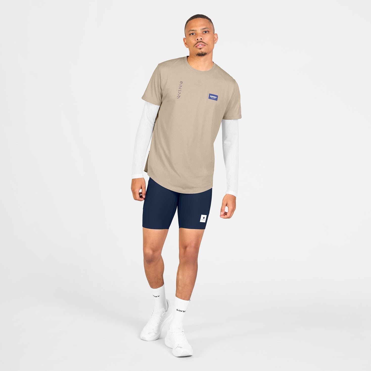 ランニングTシャツ SM25031c8001 Statement Combat Pro T-shirt - Sand [メンズ]