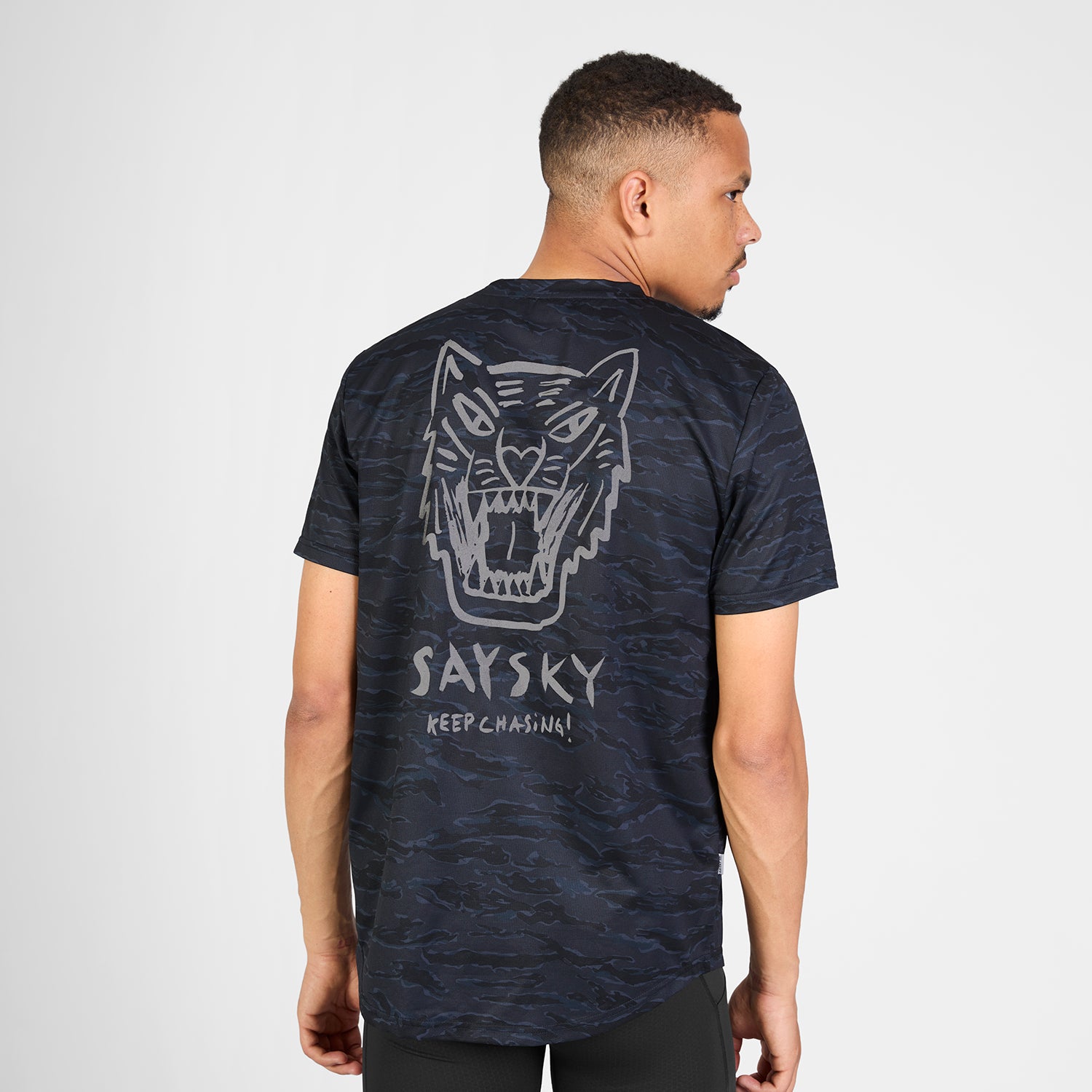 □ 公式 □ SAYSKY/セイスカイ ランニングTシャツ SM25037c1080 Tiger