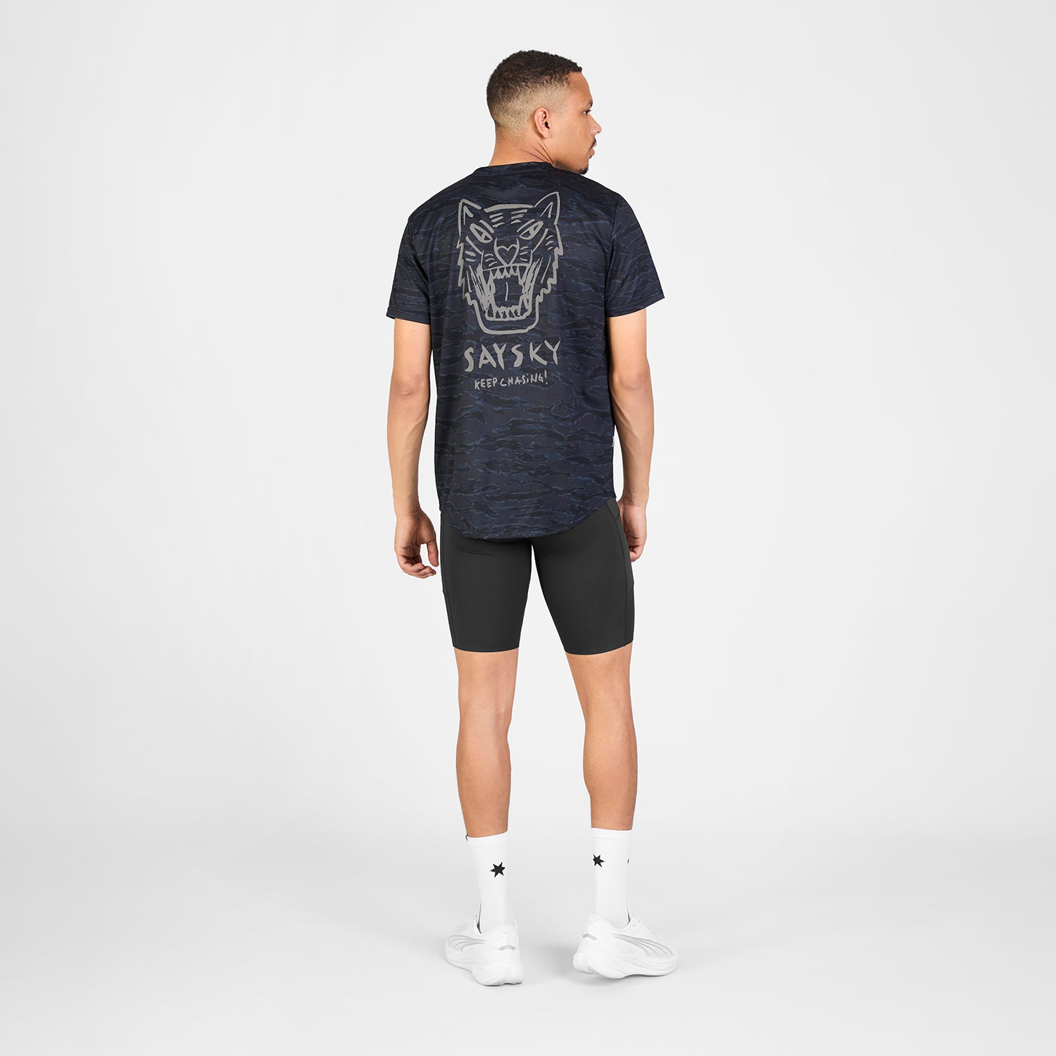 □ 公式 □ SAYSKY/セイスカイ ランニングTシャツ SM25037c1080 Tiger