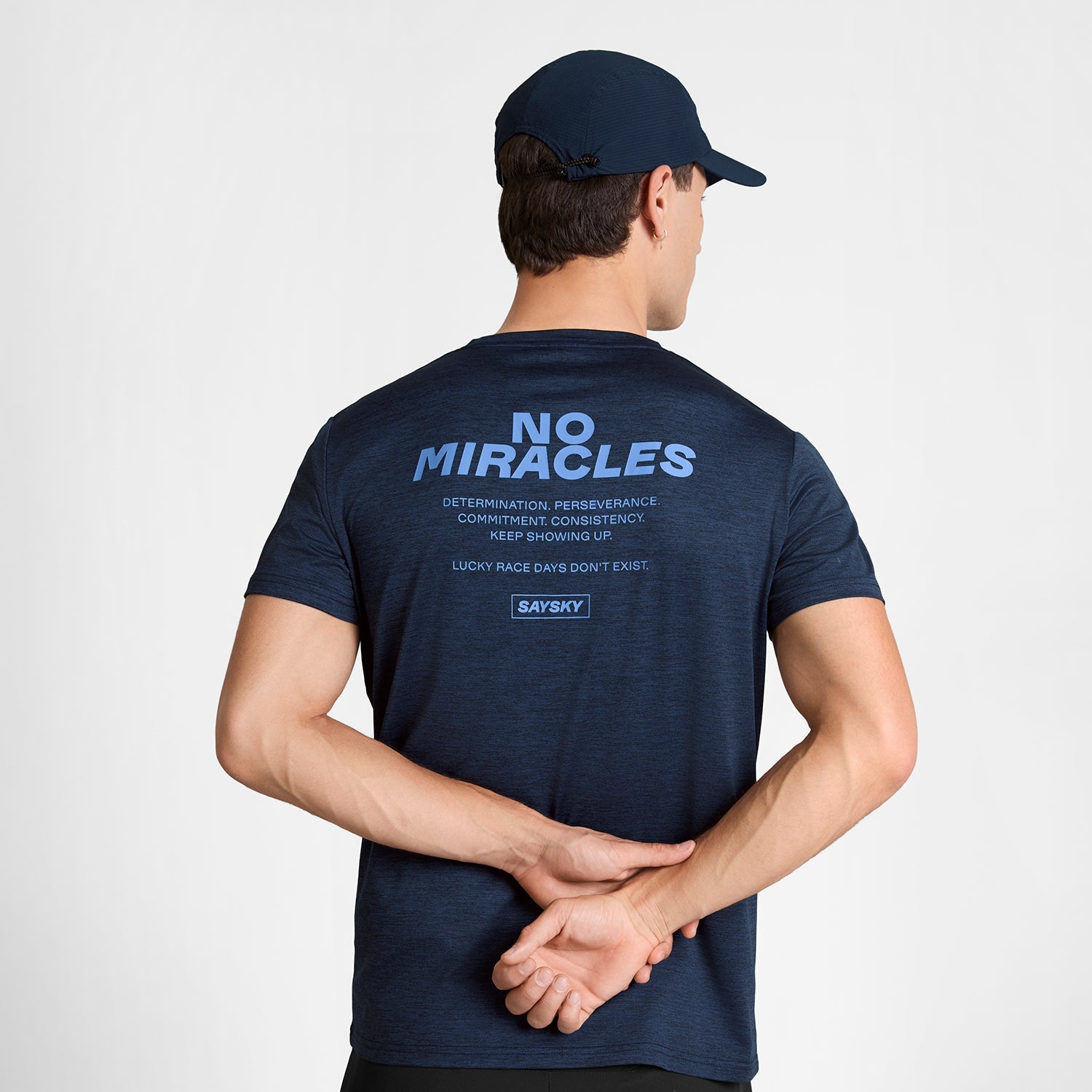 ランニングTシャツ SM25038c2001 Statement Pace T-shirt - Blue [メンズ]