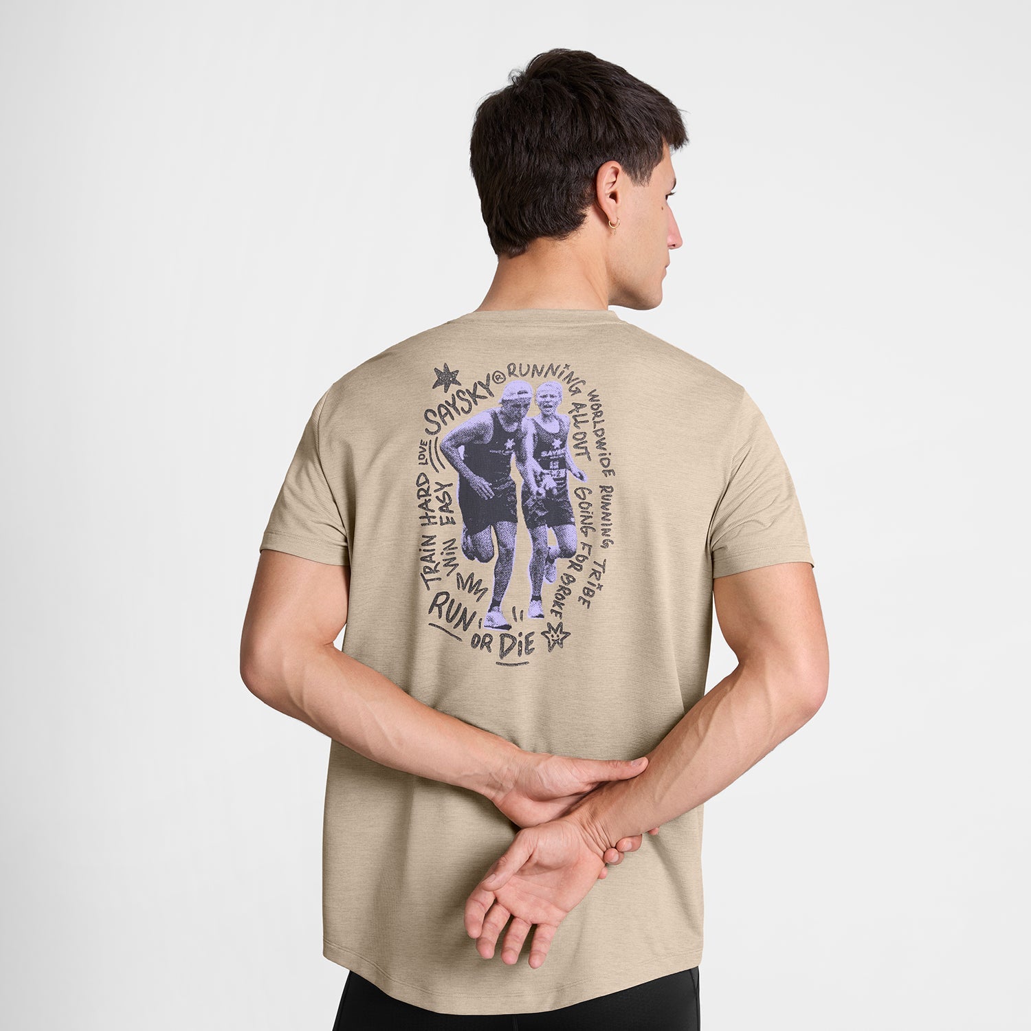 ランニングTシャツ SM25039c8001 Statement Combat Pro T-shirt - Sand [メンズ]
