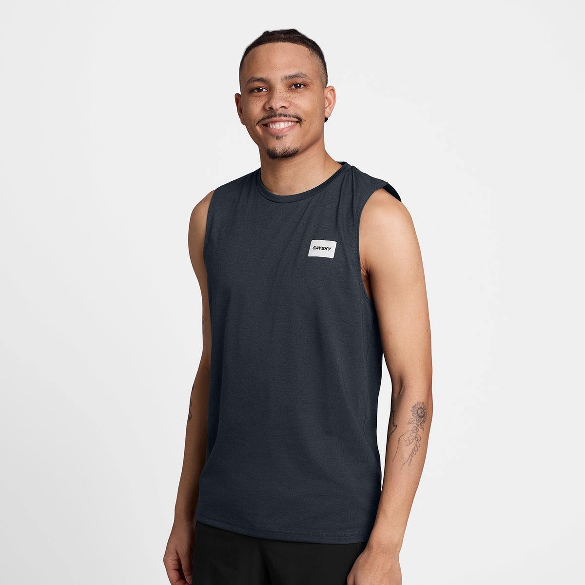 モーションシングレット SM30001c6001 Clean Motion Tank - Grey [メンズ]