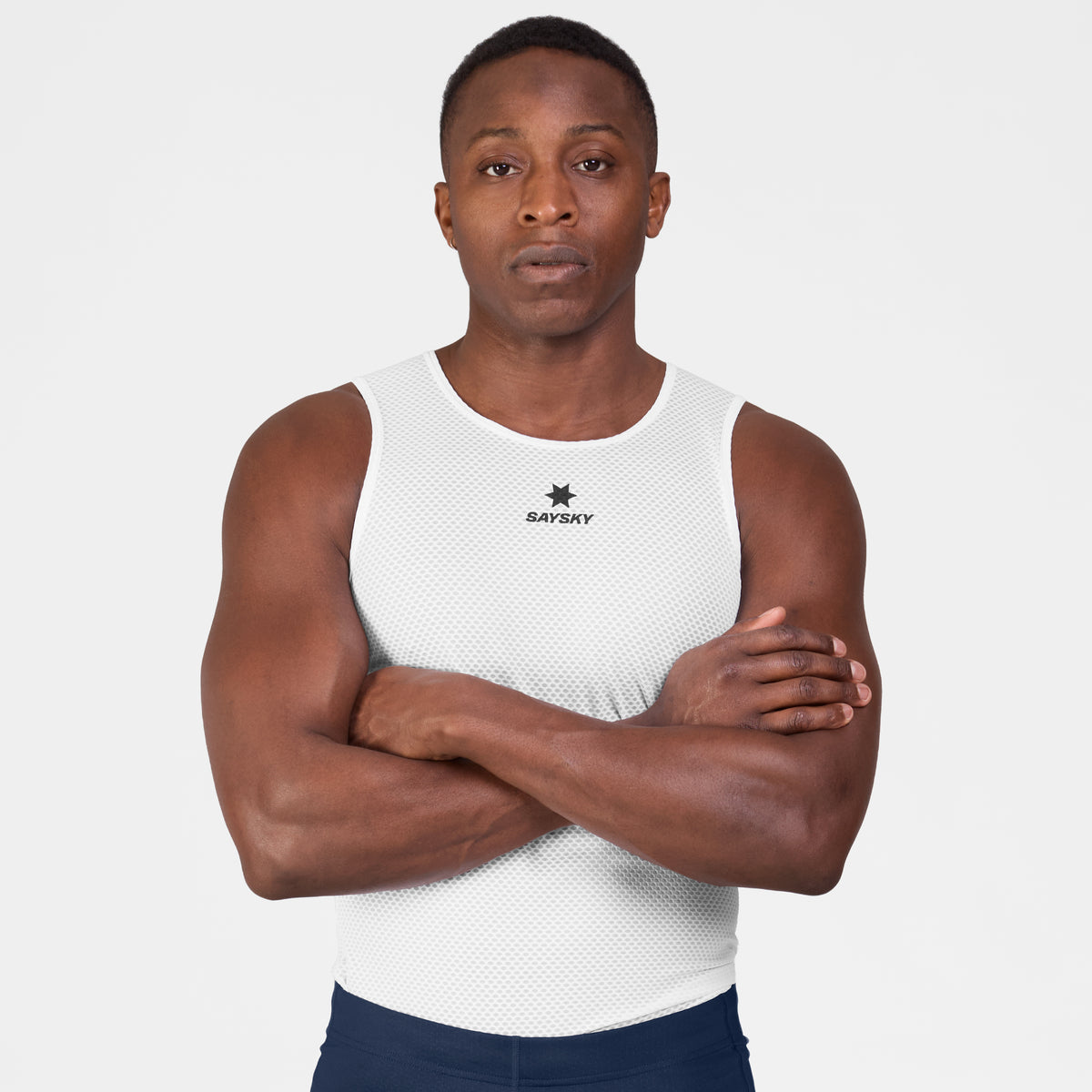 ベースレイヤー SM30004c101 Mesh Base Layer Singlet - White [メンズ]